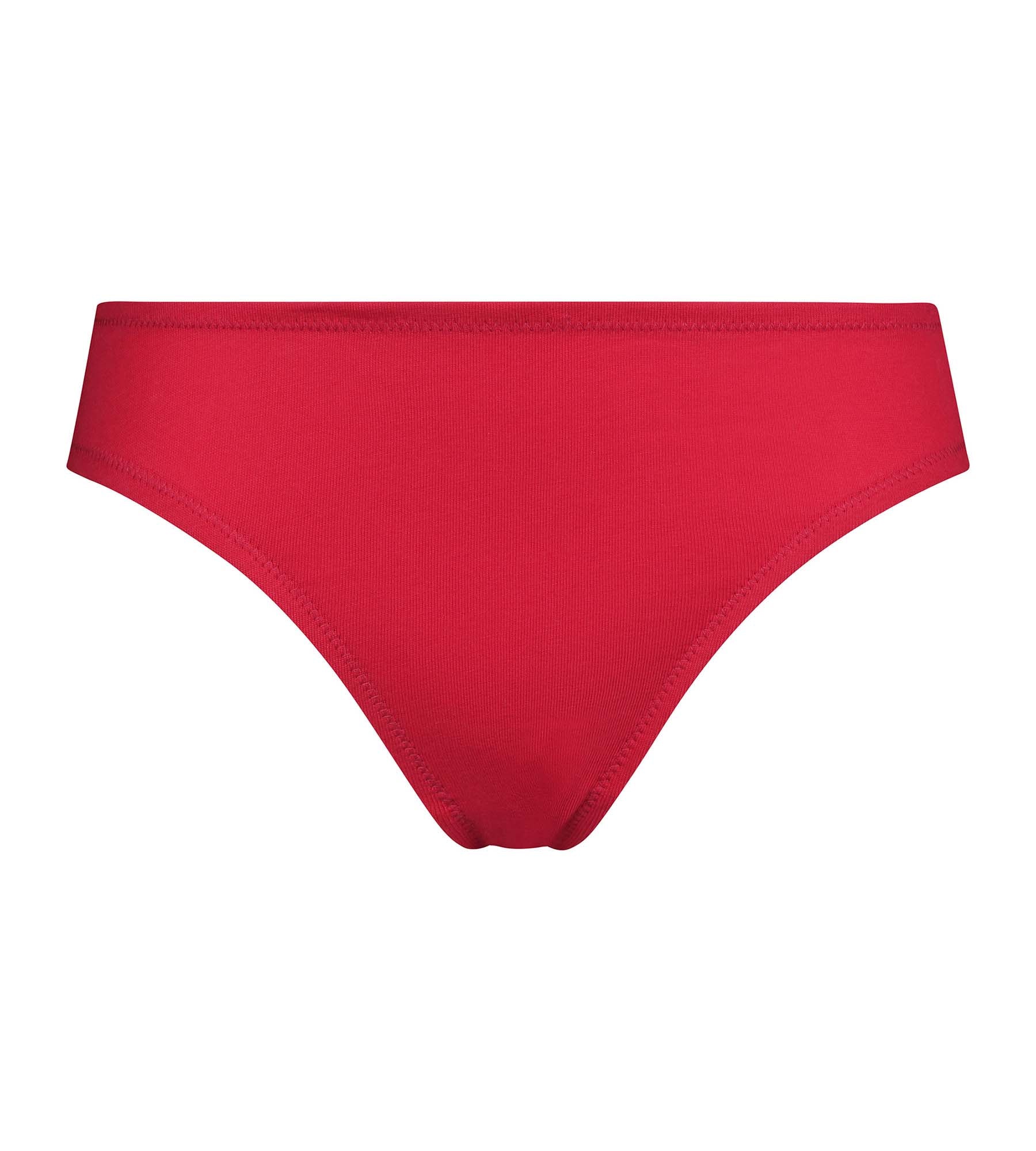 DIM Slip in cotone rosso Chéri Dim Daily