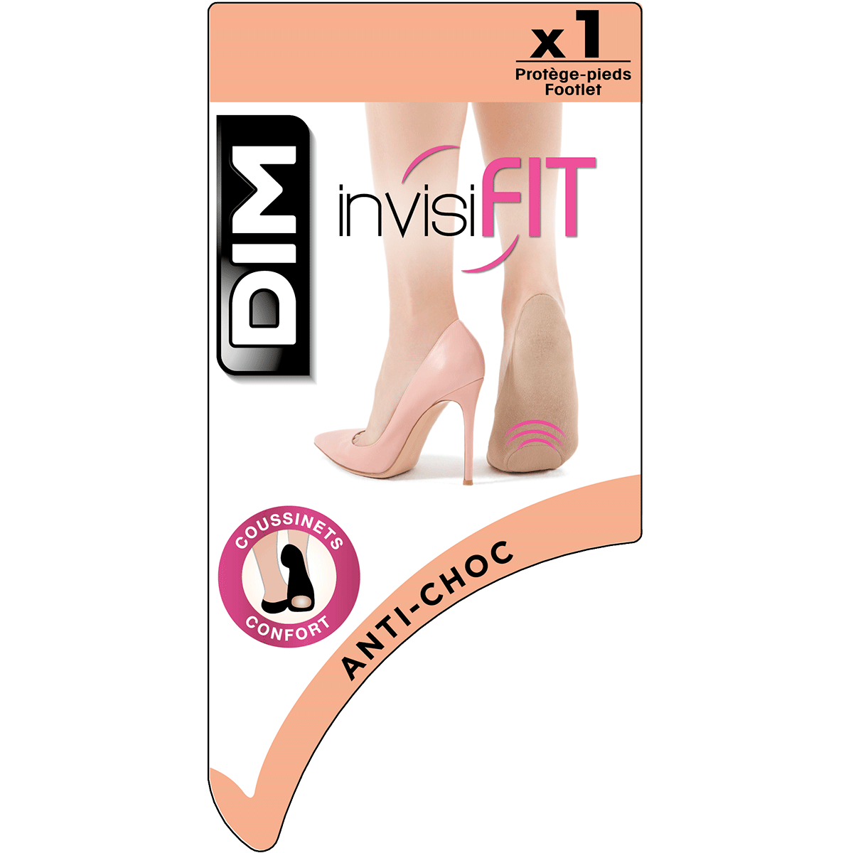 DIM Protezione del piede 40D naturale Suola antiurto