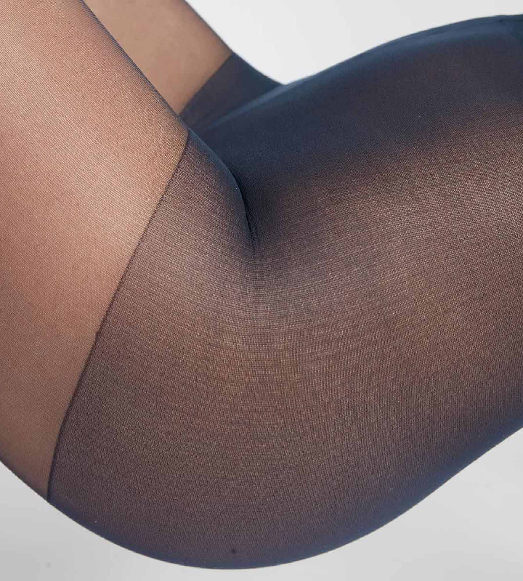 DIM Pacco da 2 collant trasparenti in voile marino ultraresistente e lycra