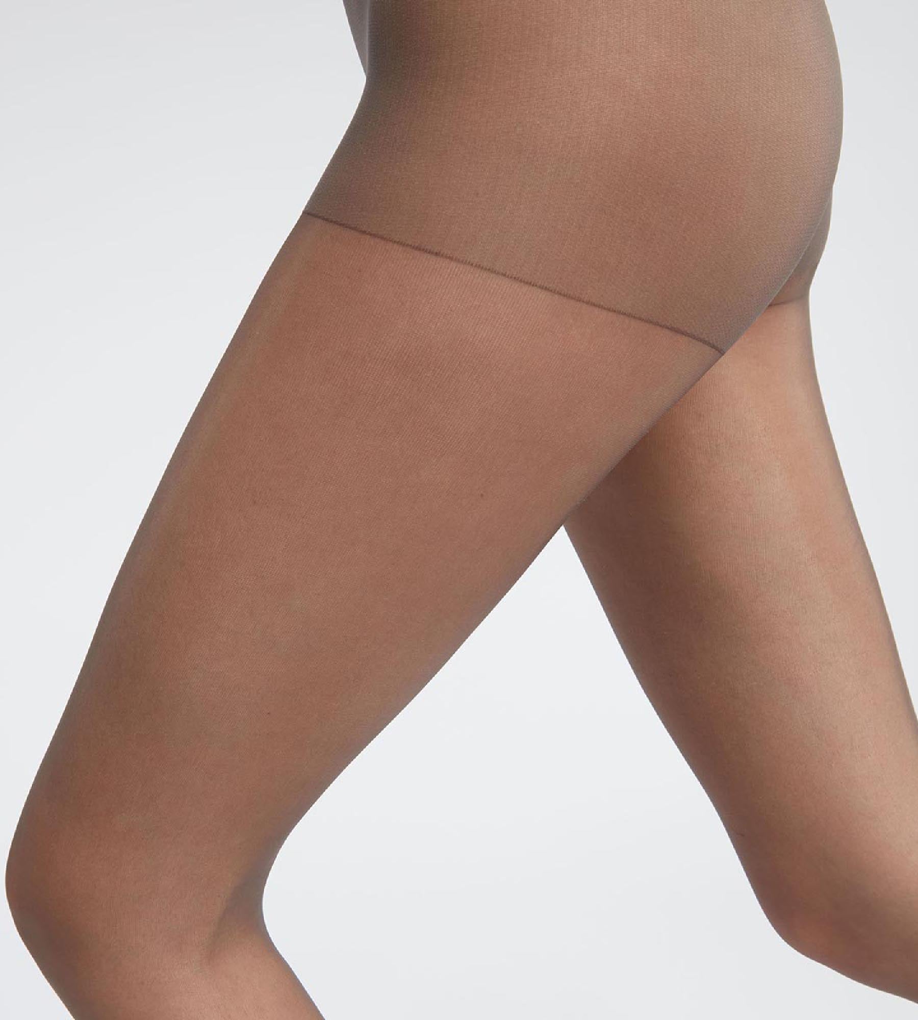 DIM Pacco da 2 collant trasparenti in lycra rinforzata grigia ultraresistente