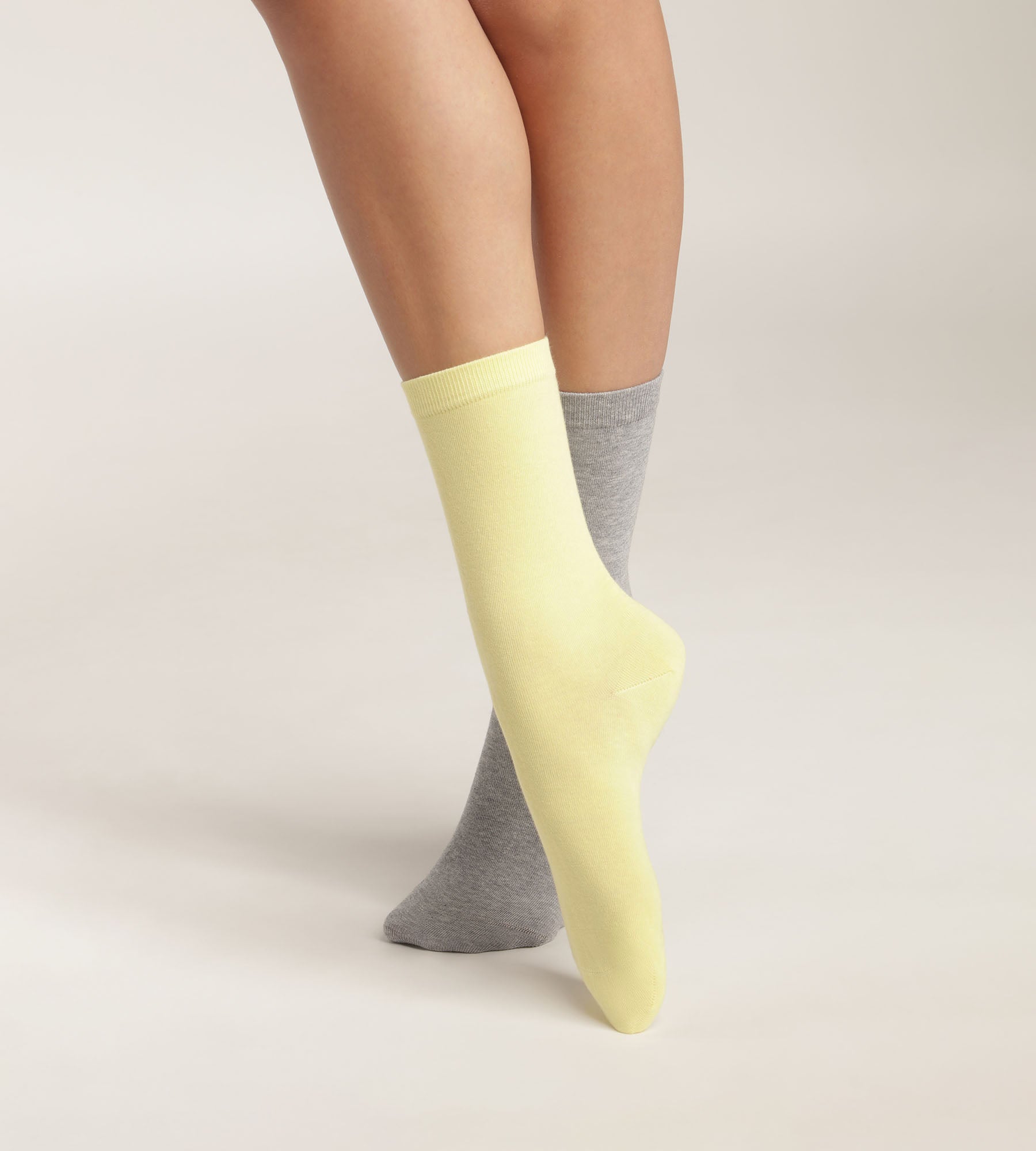 DIM Pacco da 2 calze in cotone Banana da donna Dim