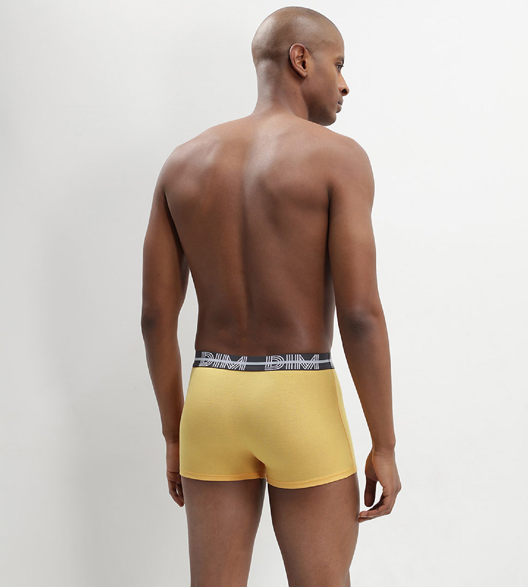 DIM Dim Powerful 3 Pacco da boxer in cotone elasticizzato con grafica blu in vita