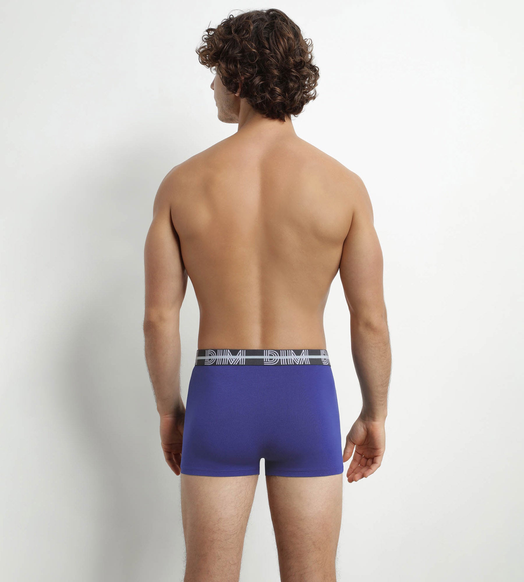 DIM Uomo Pacco da 3 boxer 3D con cintura Nero Blu Verde Dim Potente