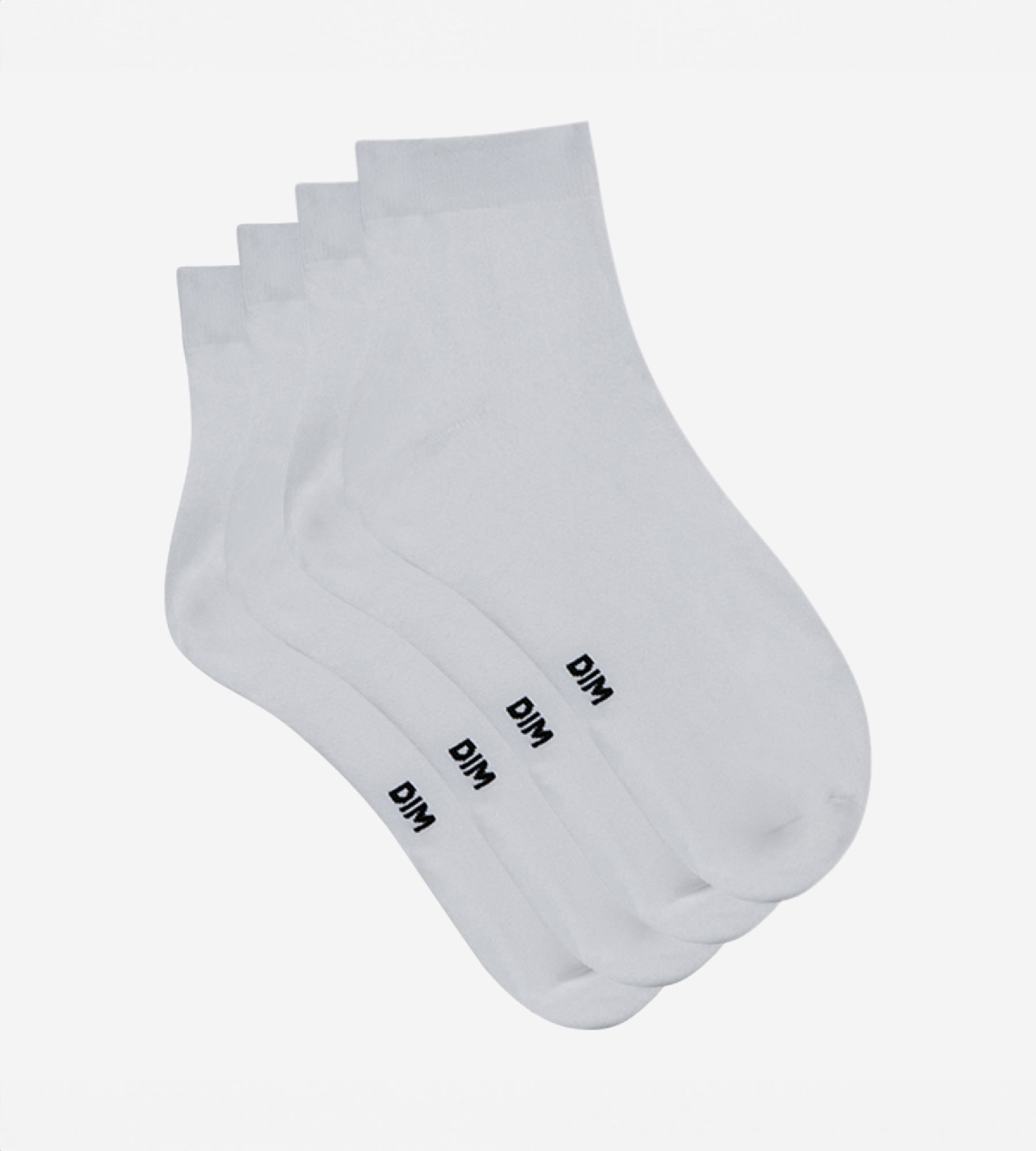 DIM Pacco da 2 calzini bianchi Second Skin da donna