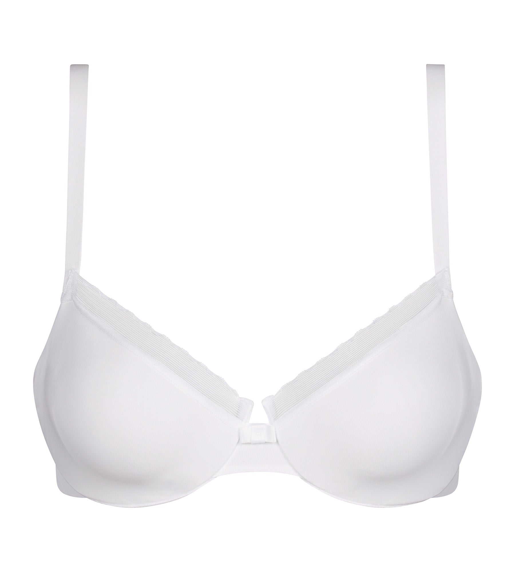 DIM Reggiseno a incastro in microfibra e tulle bianco Dim Daily Confort