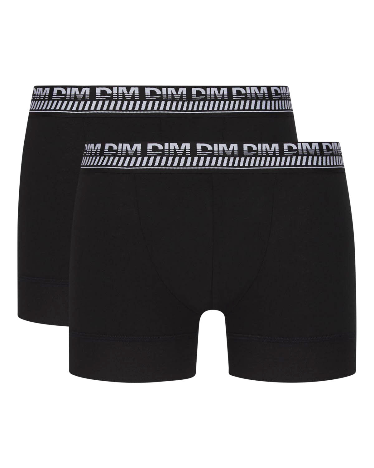 DIM Pacco da 2 boxer 3D da uomo neri Stay and Fit