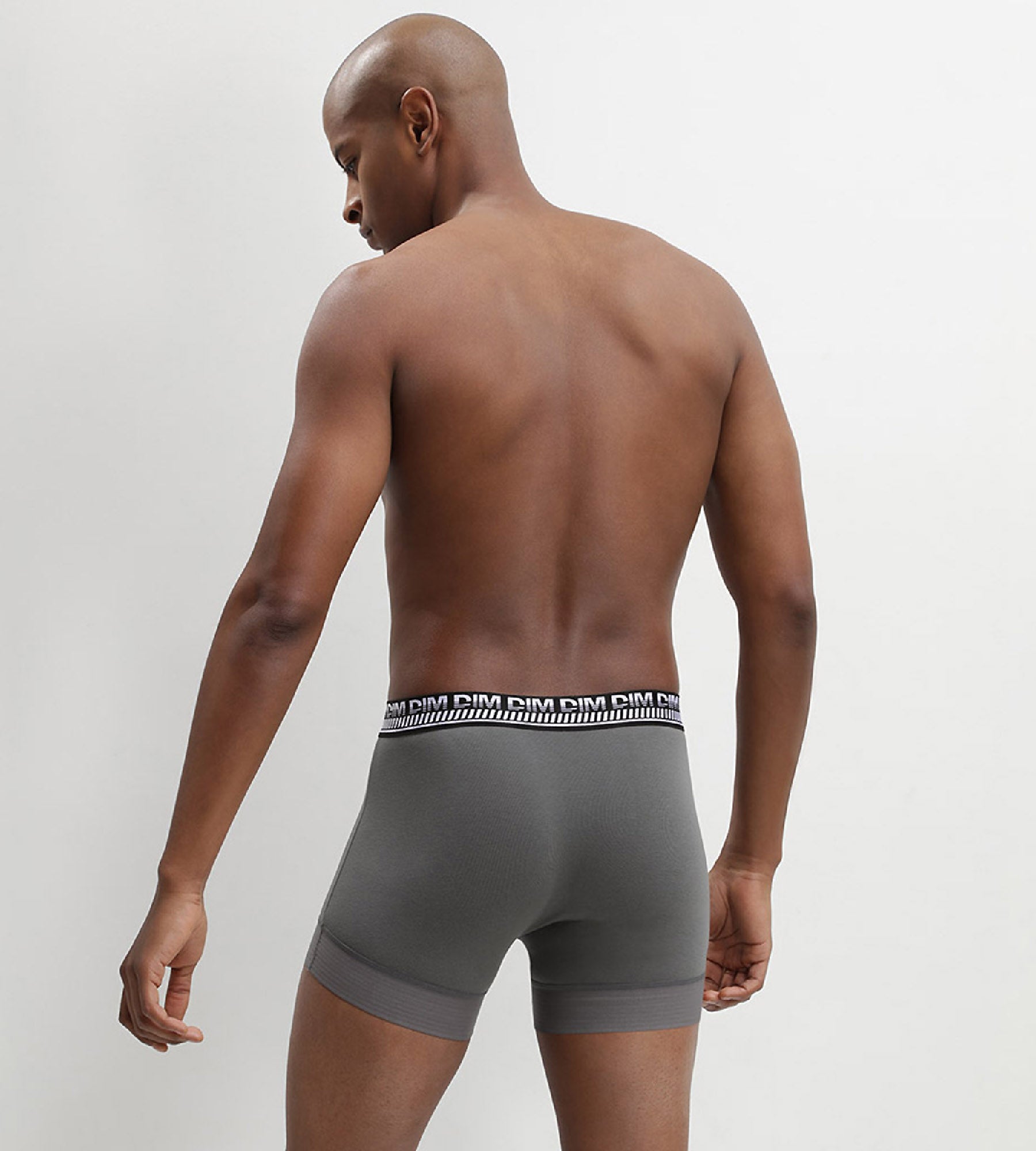 DIM Pacco da 2 boxer da uomo in cotone elasticizzato verde oliva Stay and Fit
