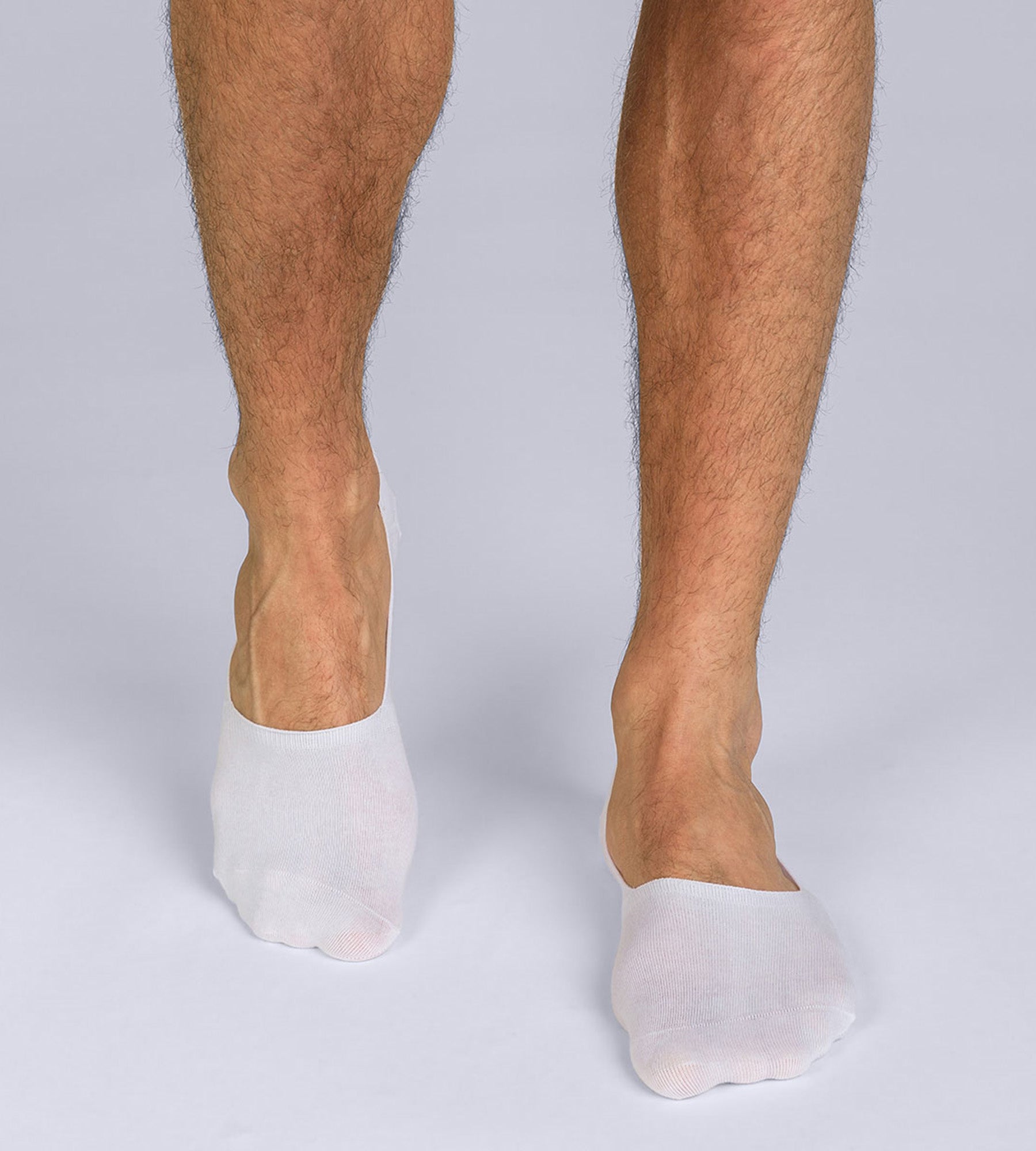 DIM Pacco da 2 protezioni per piedi da uomo in cotone bianco di base