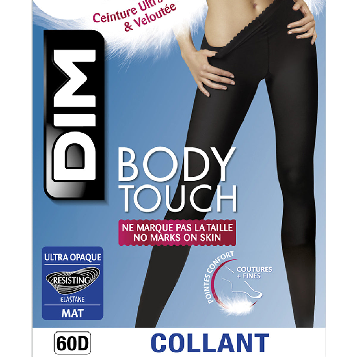 DIM Body Touch 60D Collant nero ultra coprente