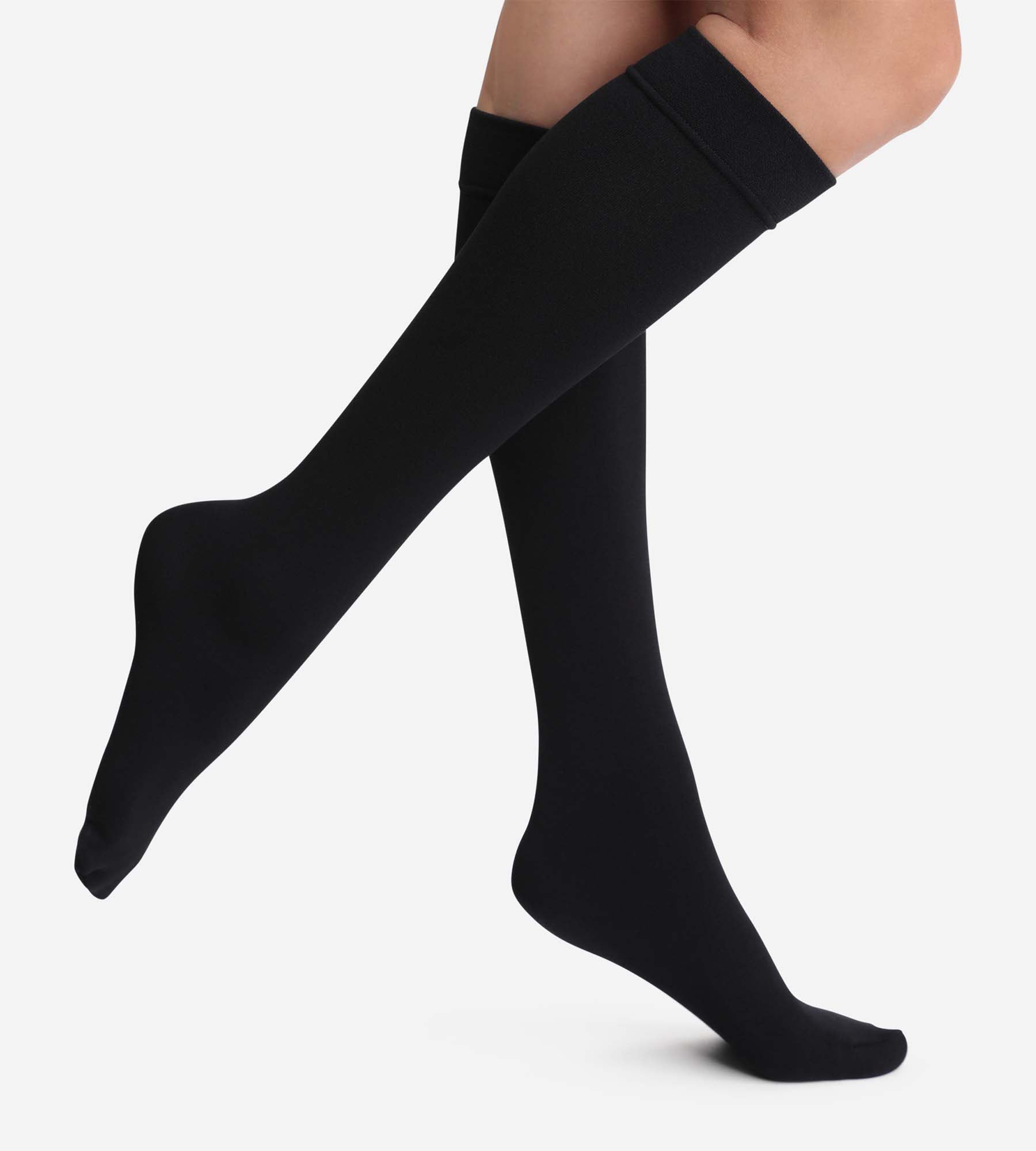 DIM Gambaletti donna a top con fodera in pile Black Dim Thermo