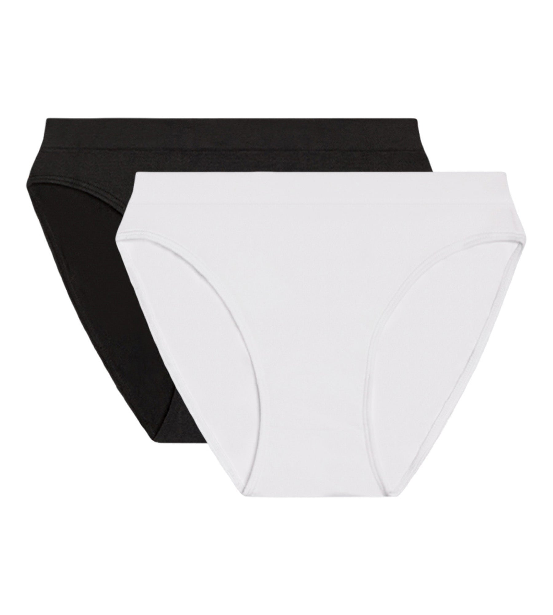 DIM Pacco da 2 slip in microfibra bianchi e neri - EcoDIM