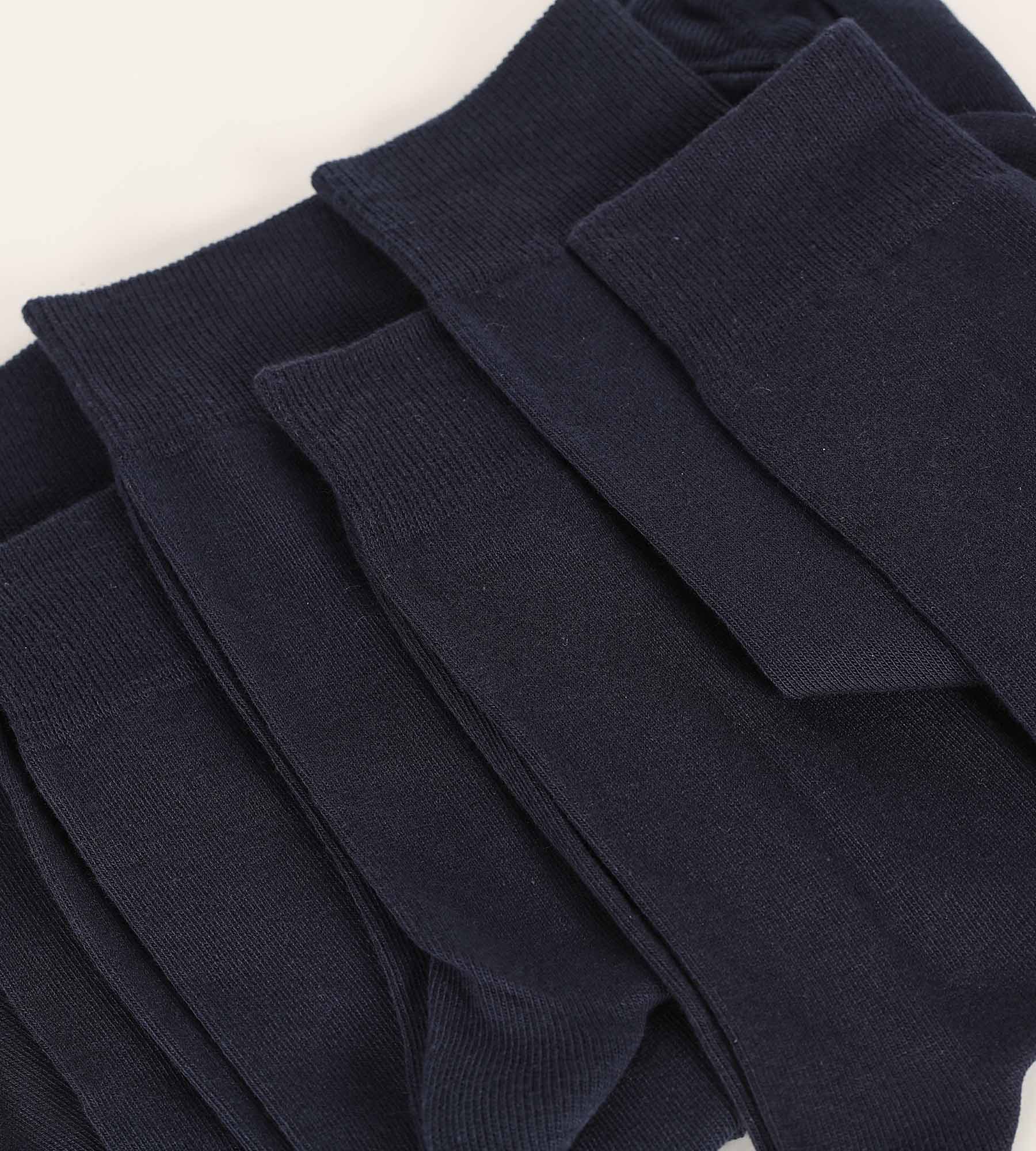 DIM Pacco da 3 paia di calze in cotone Dim da uomo blu navy
