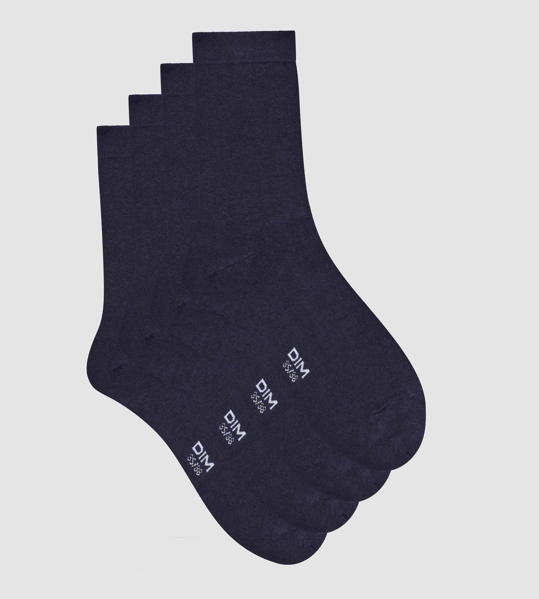 DIM Pacco da 2 calze da donna blu navy Dim in viscosa di bambù