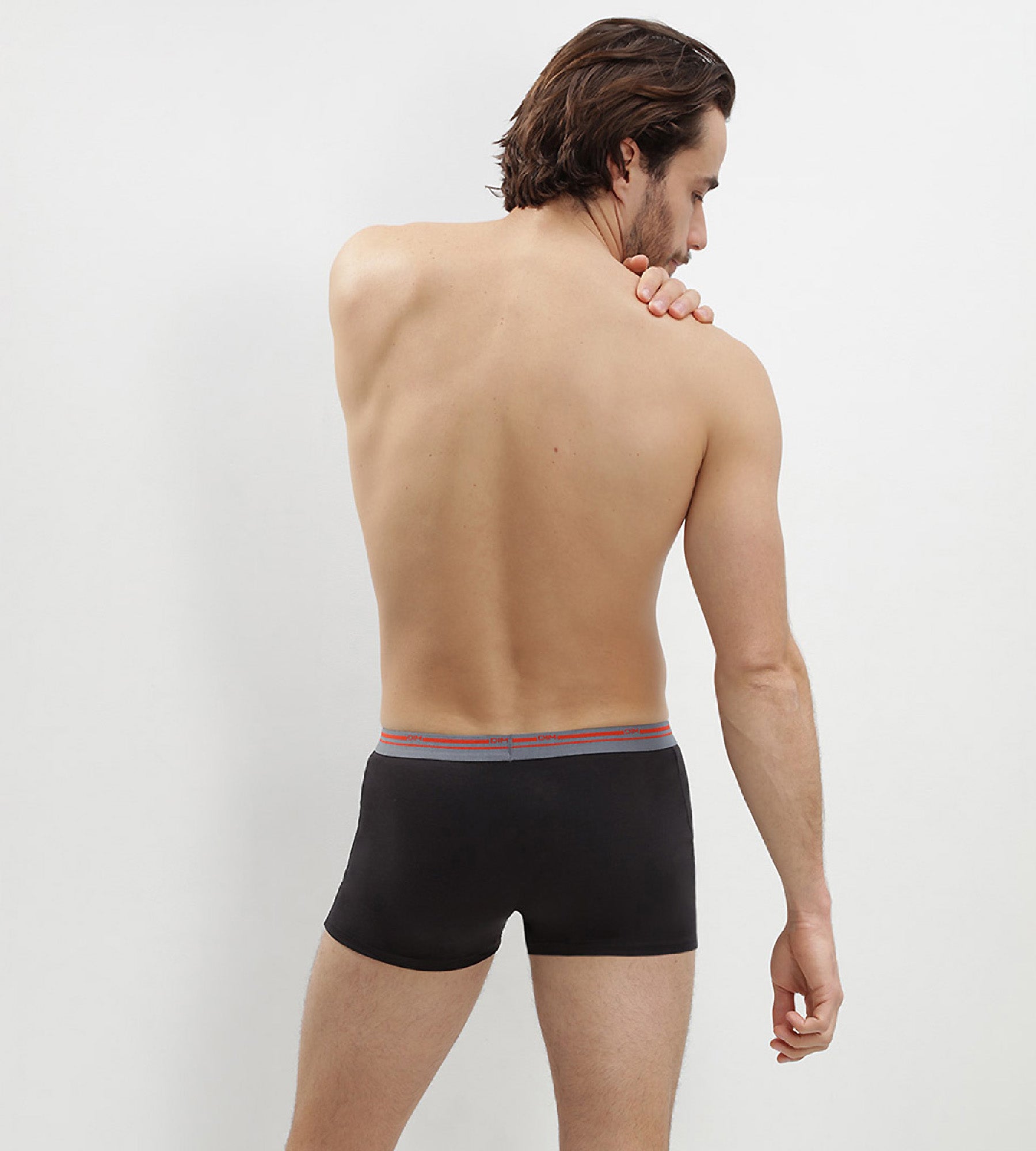DIM Pacco da 3 boxer da uomo in cotone elasticizzato nero Daily Colors