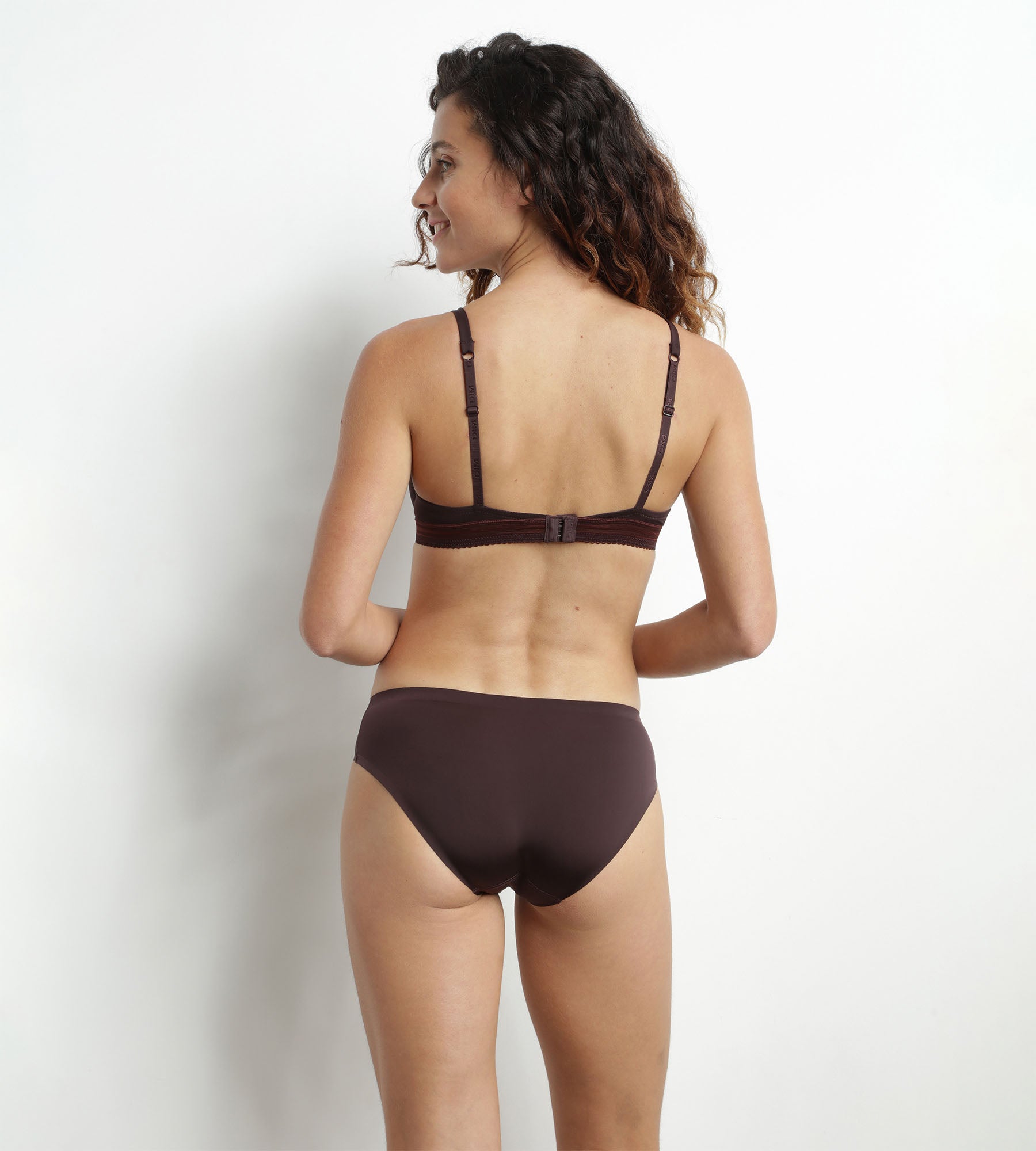 DIM Dim InvisiFree Precious Brown slip in microfibra