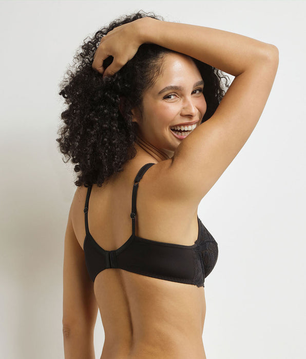 DIM Reggiseno push-up Essentiel nero in pizzo Generous