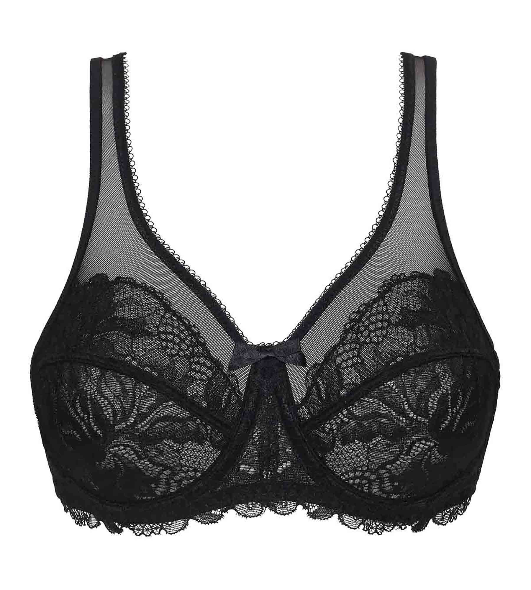 DIM Reggiseno push-up Essentiel nero in pizzo Generous