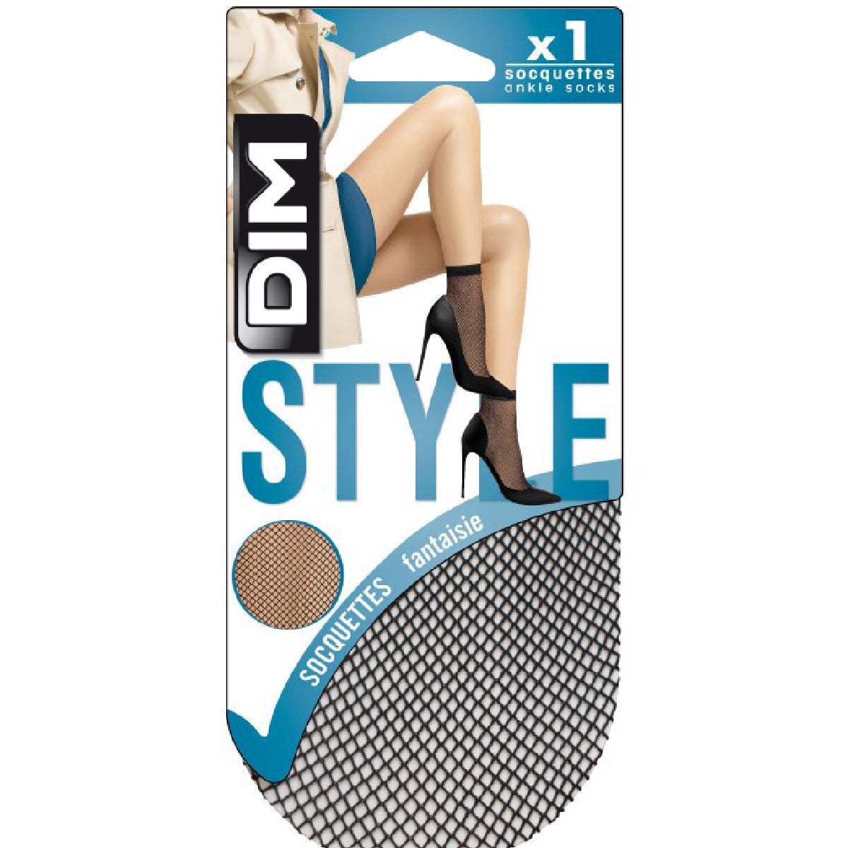 DIM Calze a rete nere da donna Stile