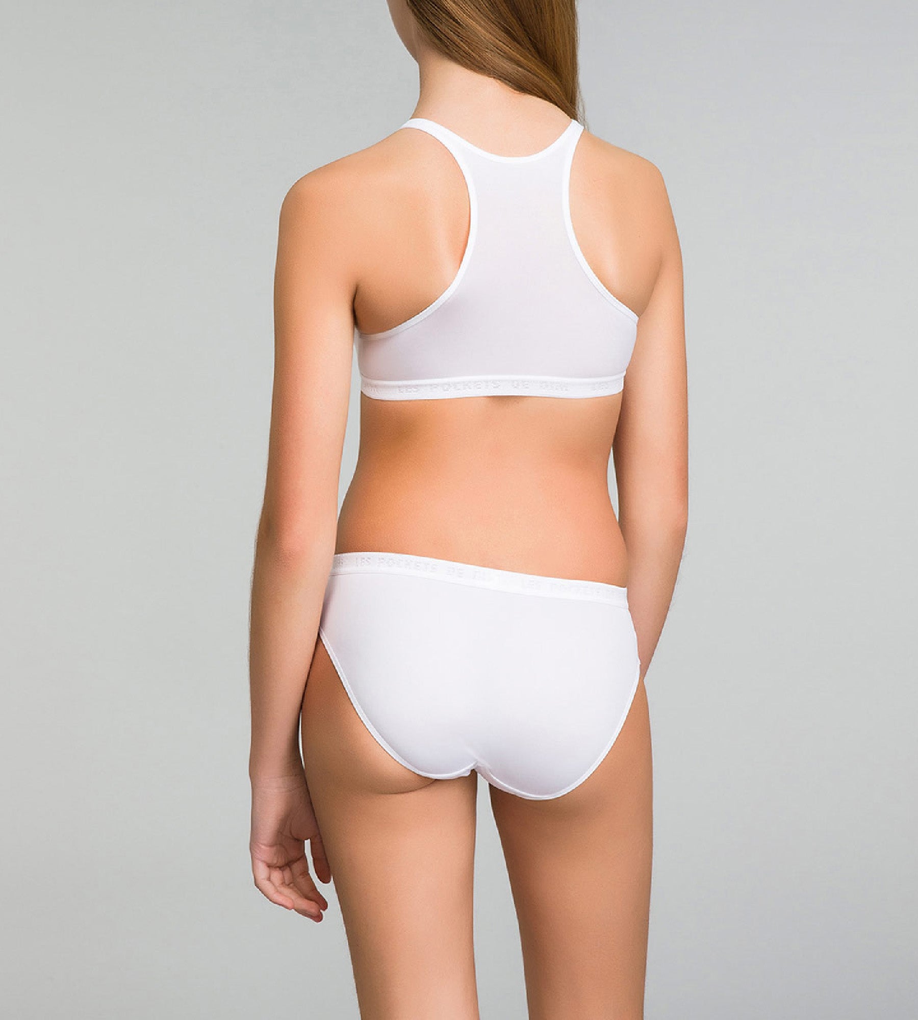DIM Pacco da 2 slip bianchi da bambina - Pockets Micro