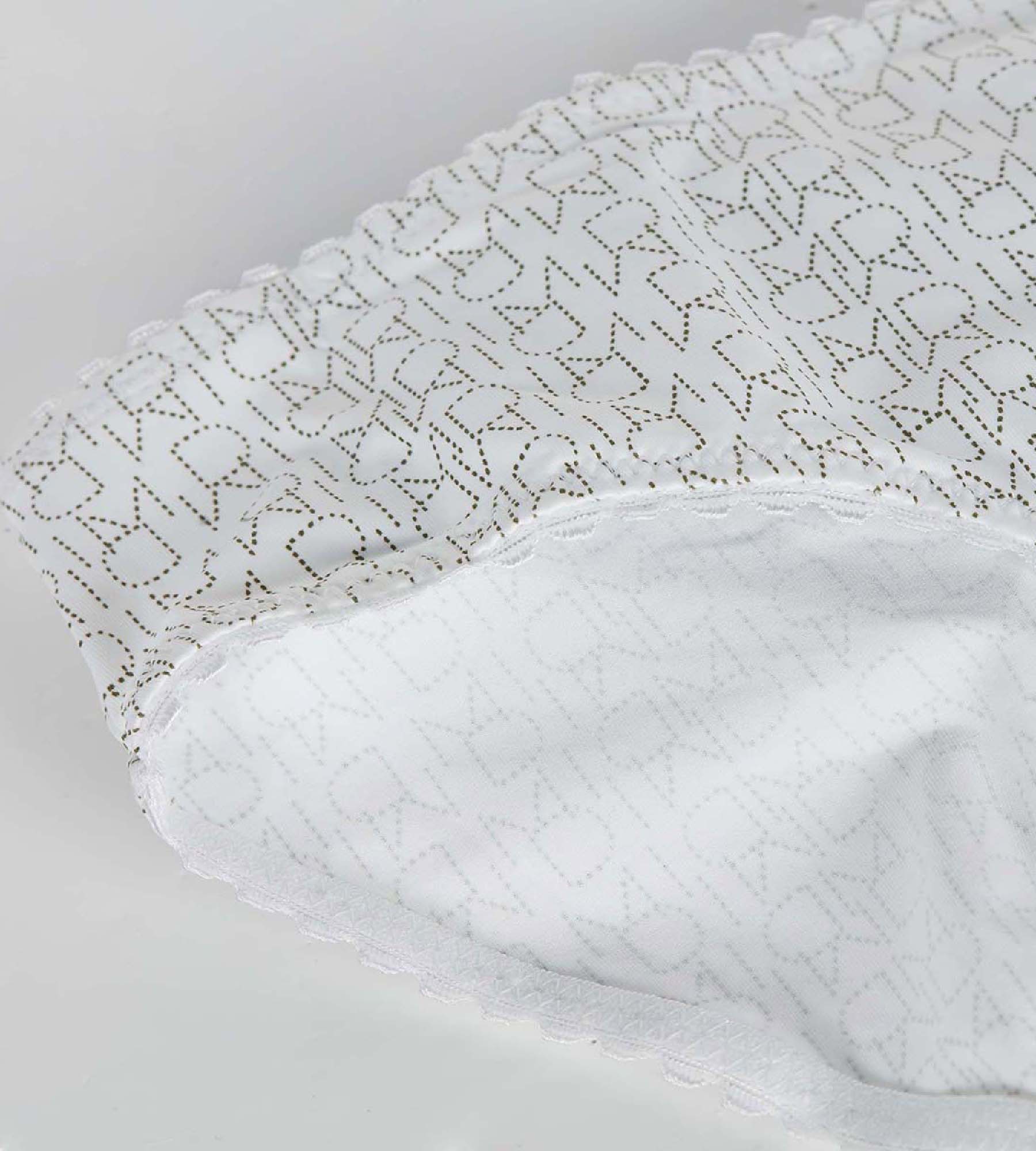 DIM Slip bianco da bambina con stampa logo - Dim Touch