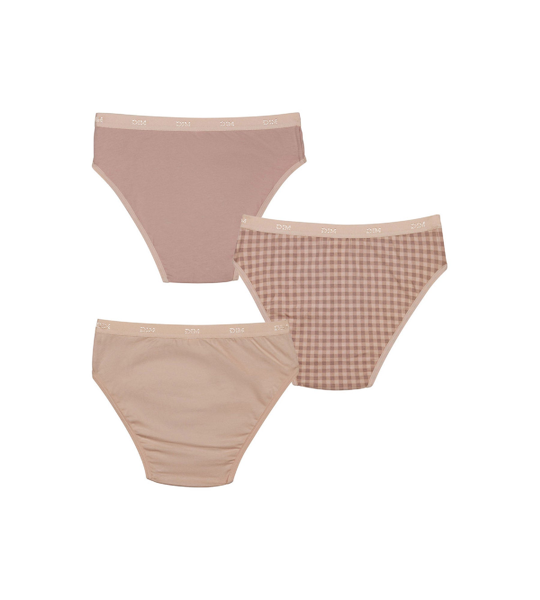 DIM Les Pockets Pacco da 3 slip in cotone elasticizzato verde acqua da bambina