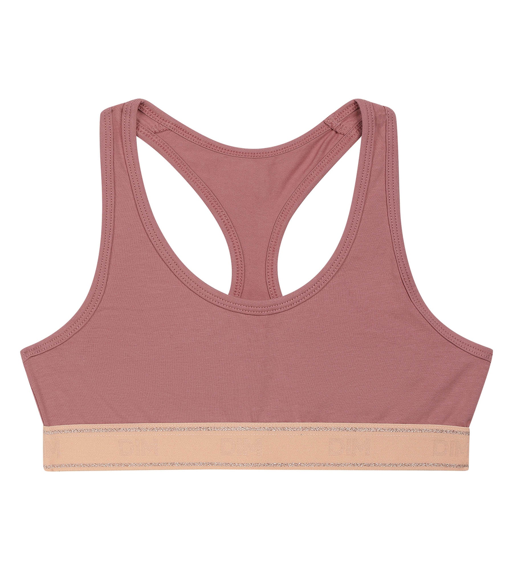 DIM Reggiseno sportivo per bambina rosa cipria Dim Sport