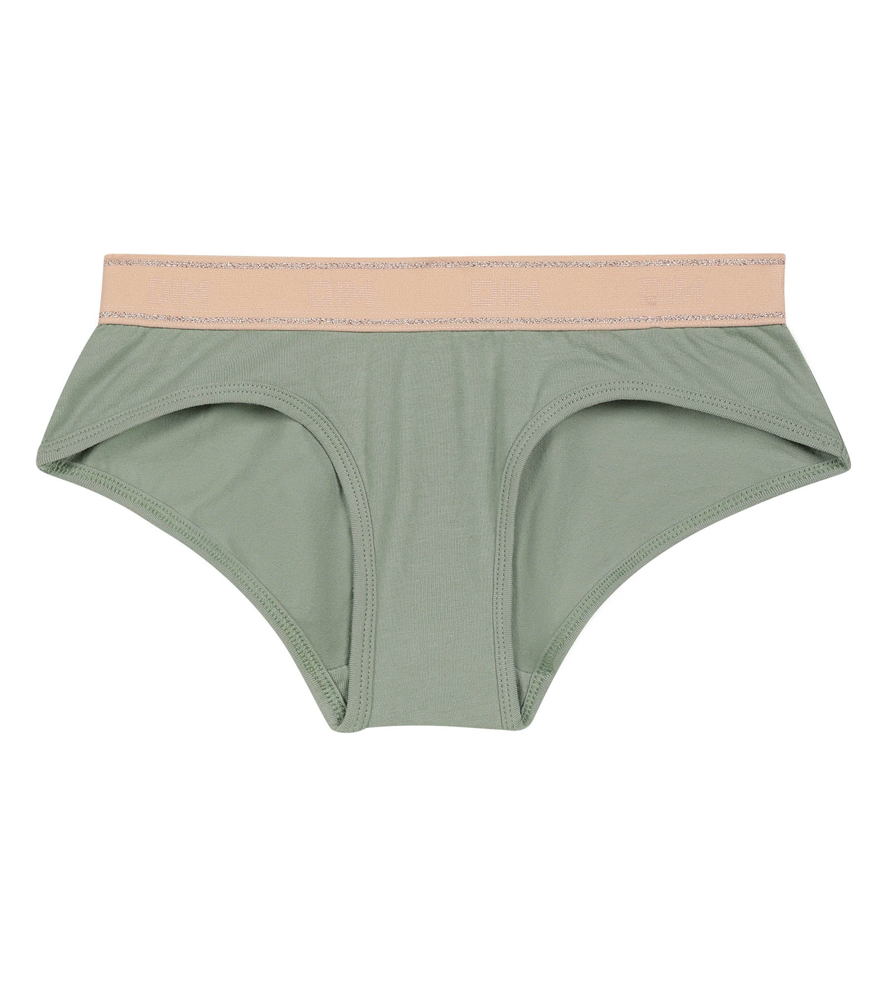DIM Shorty da bambina in verde salvia e rosa Dim Sport
