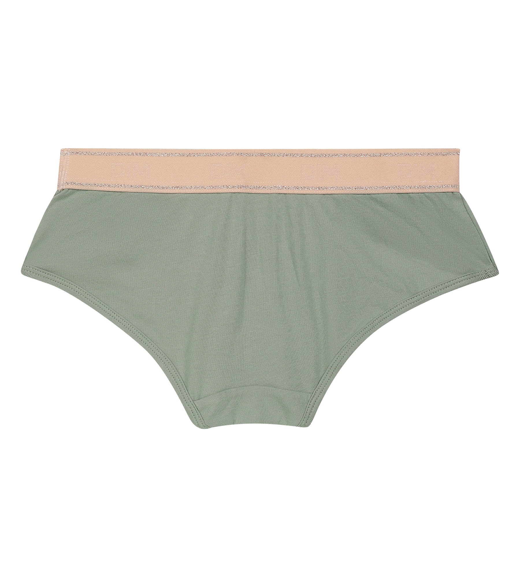 DIM Shorty da bambina in verde salvia e rosa Dim Sport