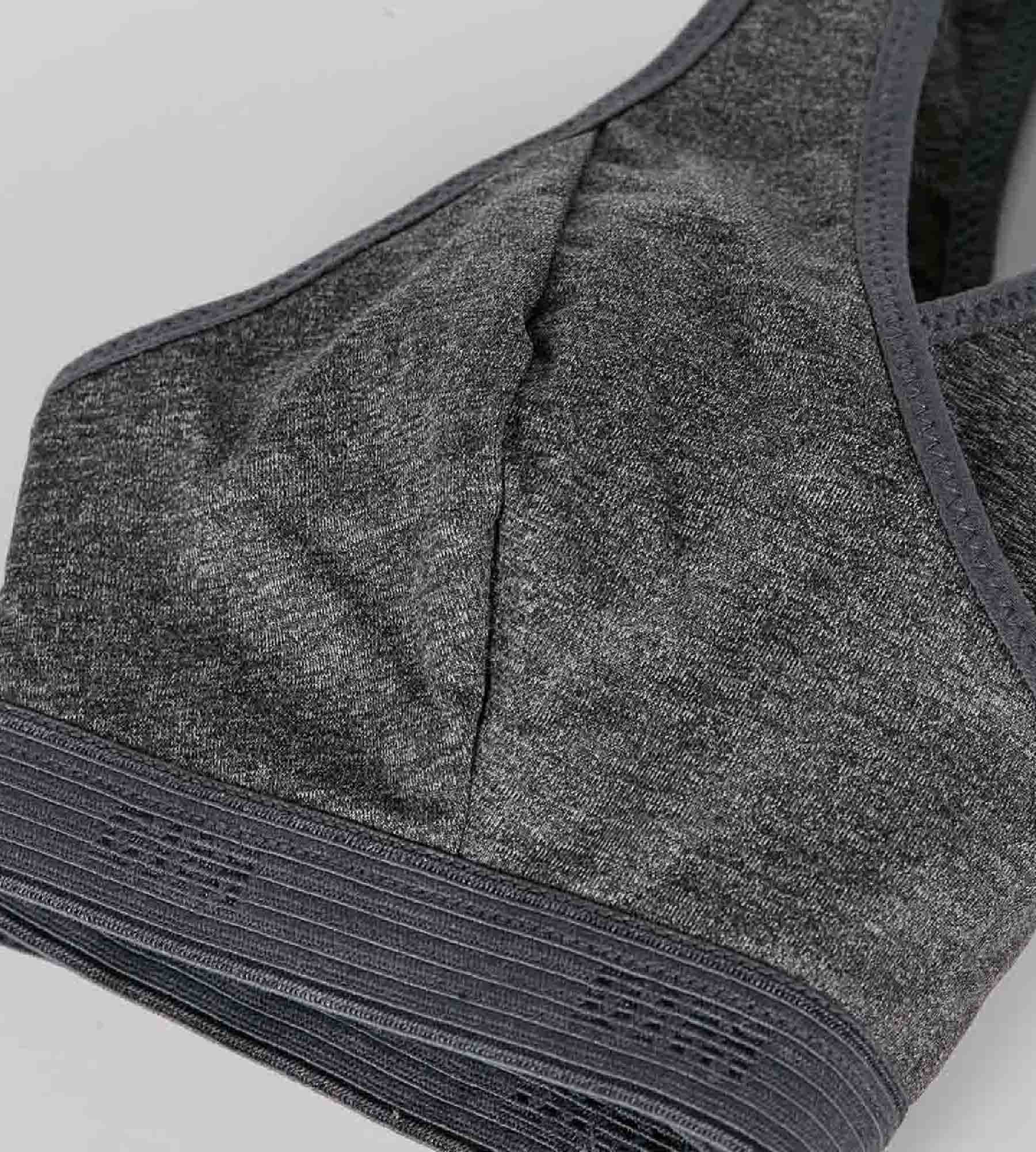 DIM Reggiseno sportivo da bambina in microfibra grigio erica scuro Dim Micro Micro