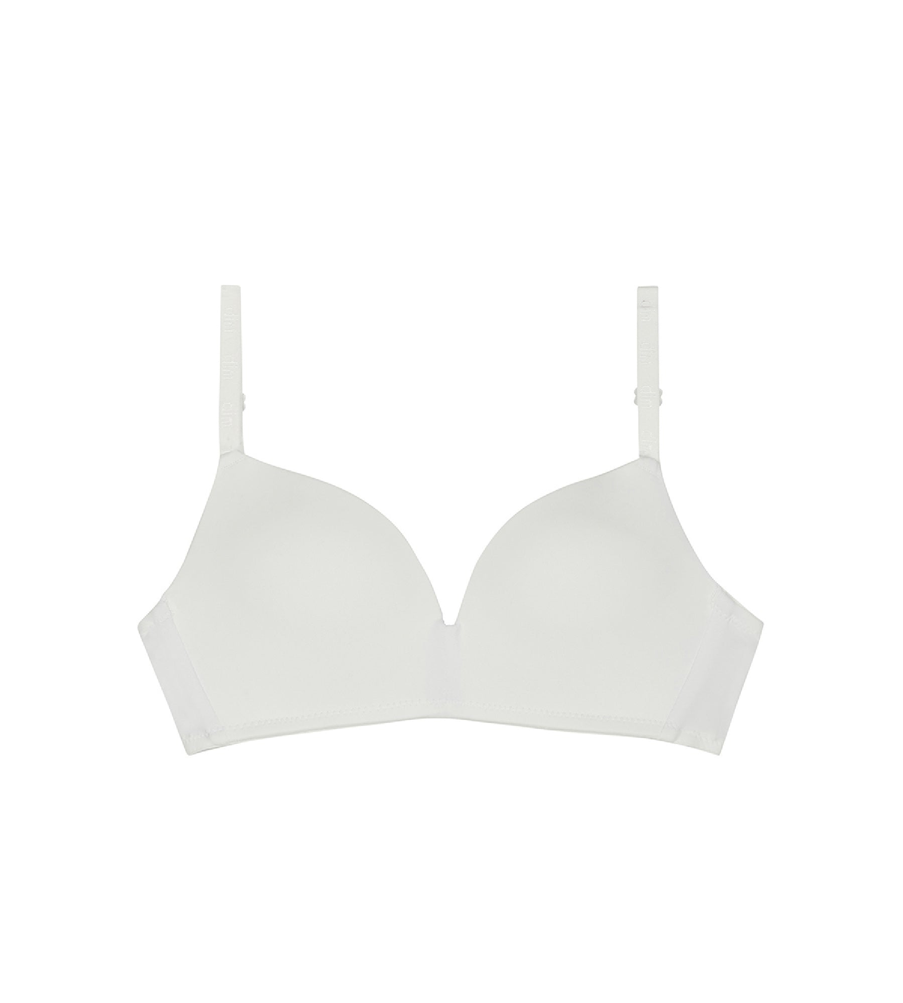 DIM Reggiseno da bambina a triangolo bianco Dim Invisibile