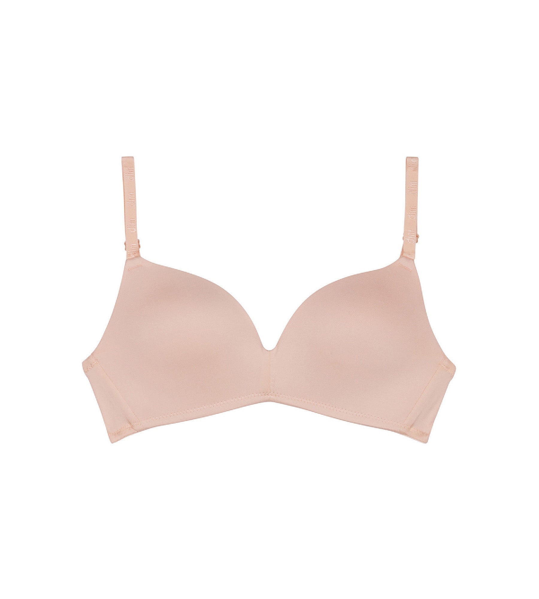 DIM Reggiseno da bambina a triangolo nudo con coppe Dim Invisibile