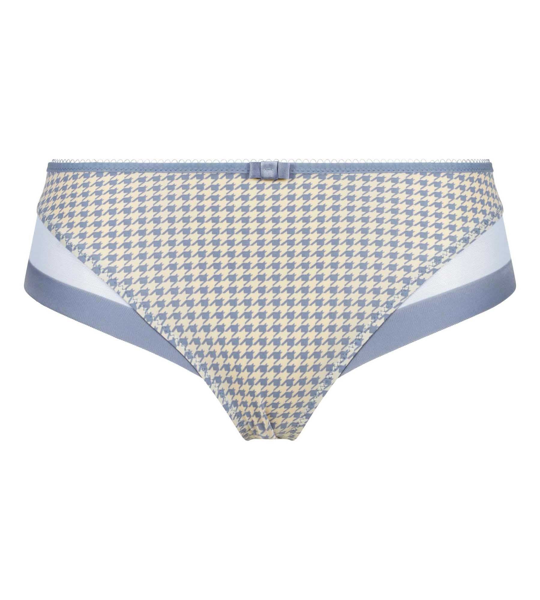 DIM Slip da donna semitrasparente con motivo pied-de-poule Dim Generous