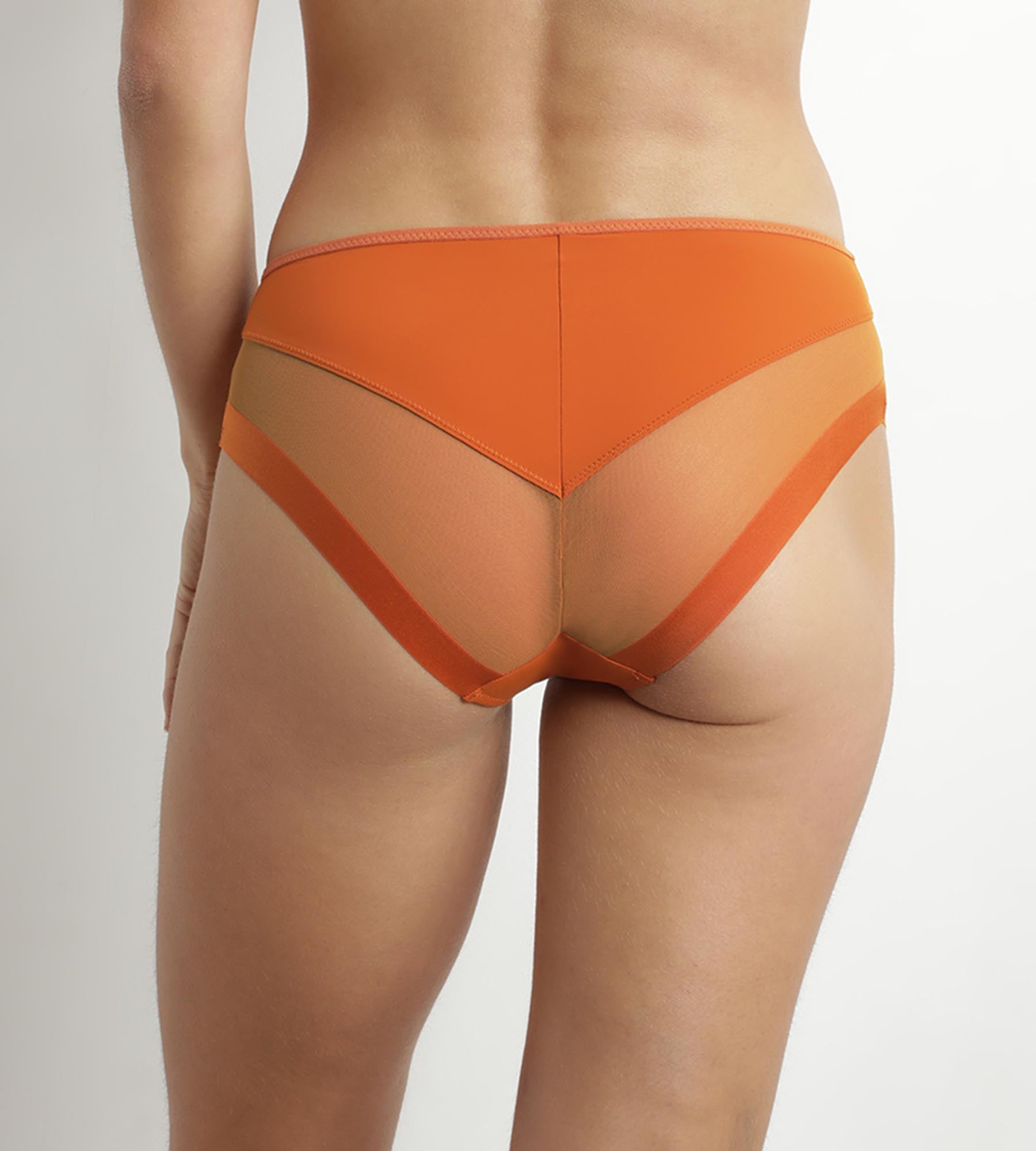 DIM Slip donna Mandarino in microfibra e tulle Dim Generous