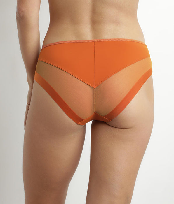 DIM Slip donna Mandarino in microfibra e tulle Dim Generous