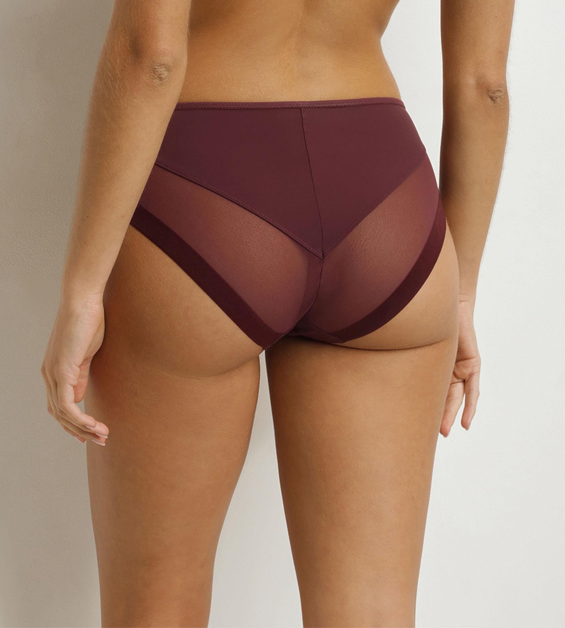 DIM Slip Donna Dim Generous Fig semitrasparente
