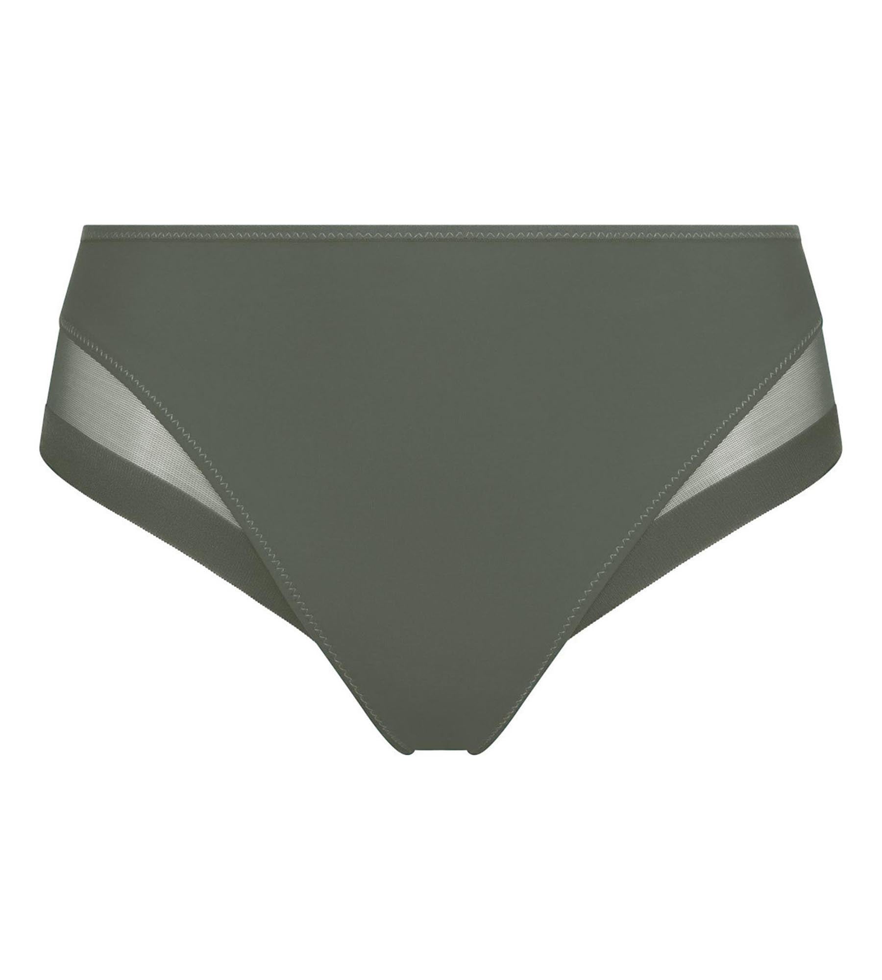 DIM Slip donna verde tennis in microfibra e tulle Dim Generous