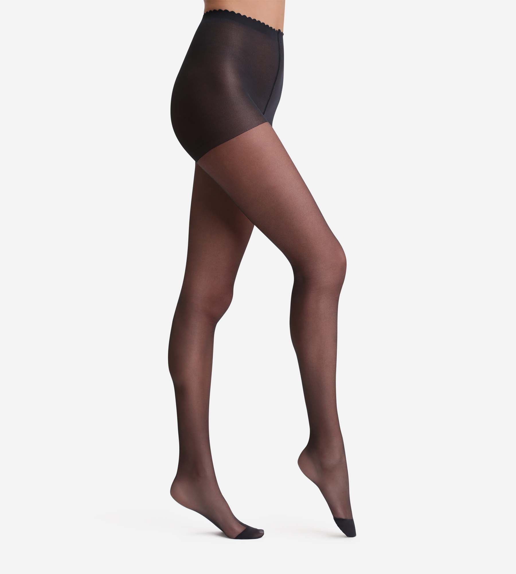 DIM Collant trasparente nero effetto nudo 17D Body Touch