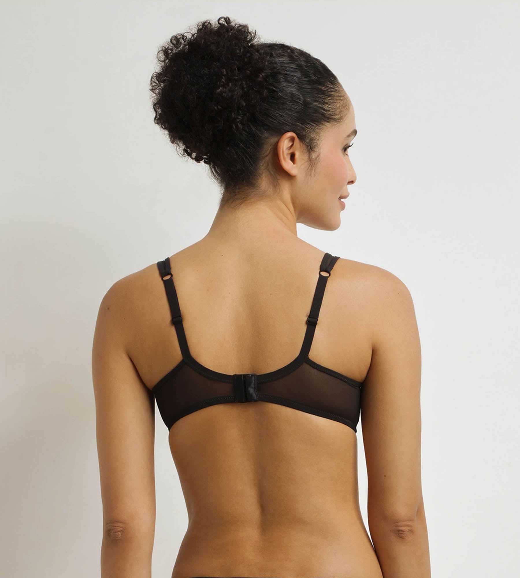 DIM Reggiseno nero con ferretto Generous Broderie
