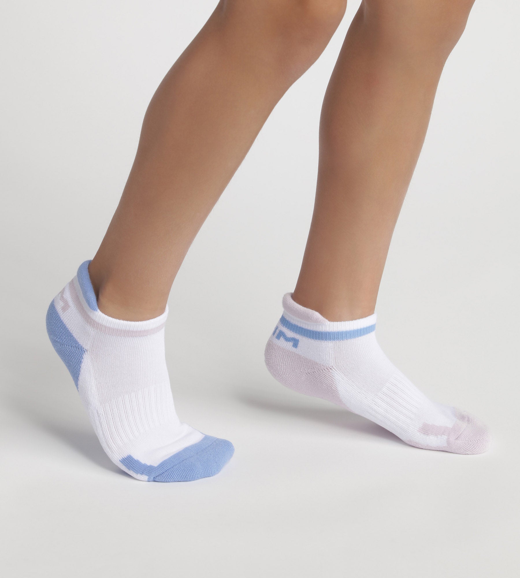 DIM Pacco da 2 calze retrò unisex Lila Blu Dim Sport
