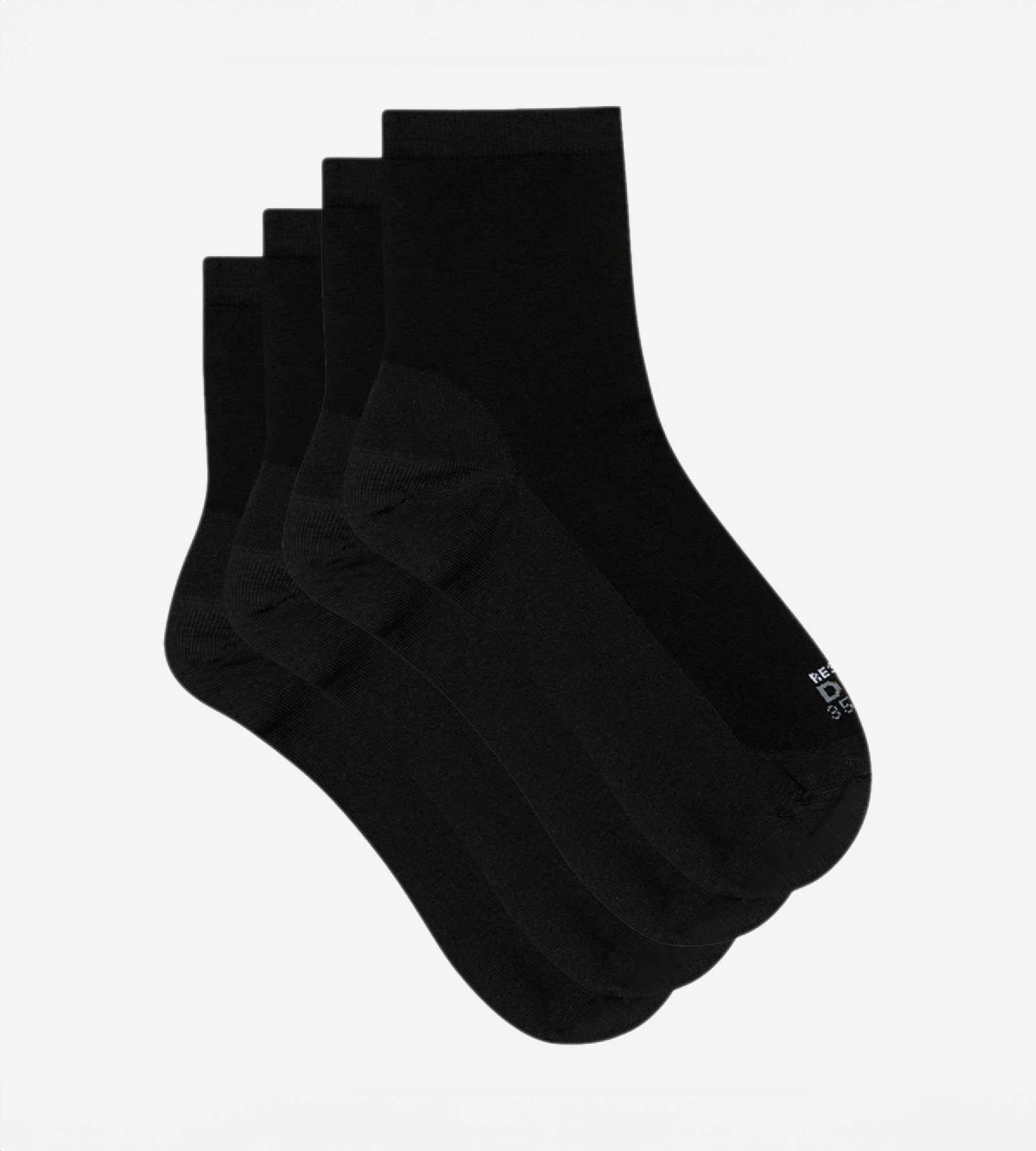 DIM Pacco da 2 calze da donna in tessuto rinforzato Ultra Resist nero
