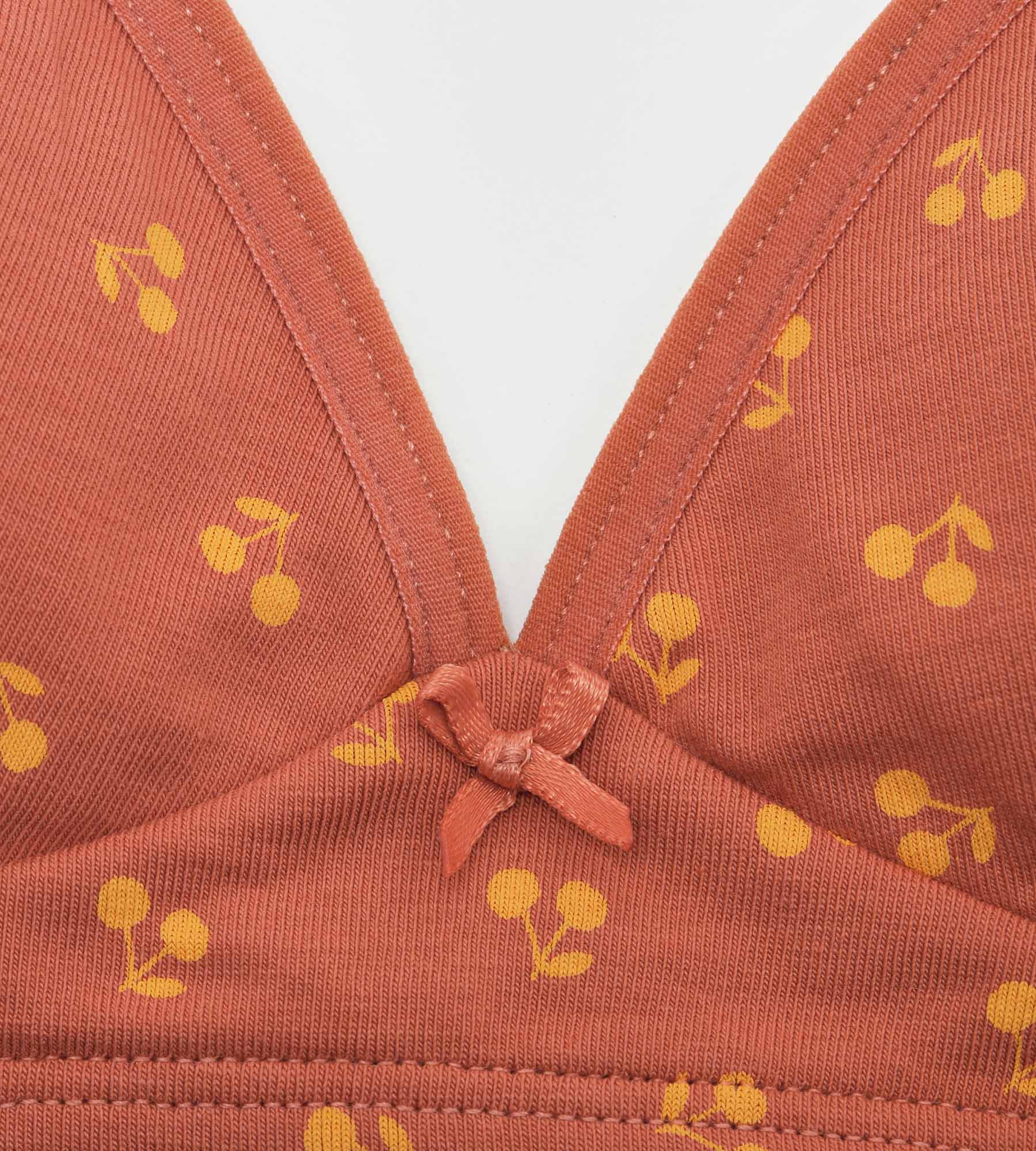 DIM Reggiseno a triangolo per bambina modello Cherry Yellow Les Pockets