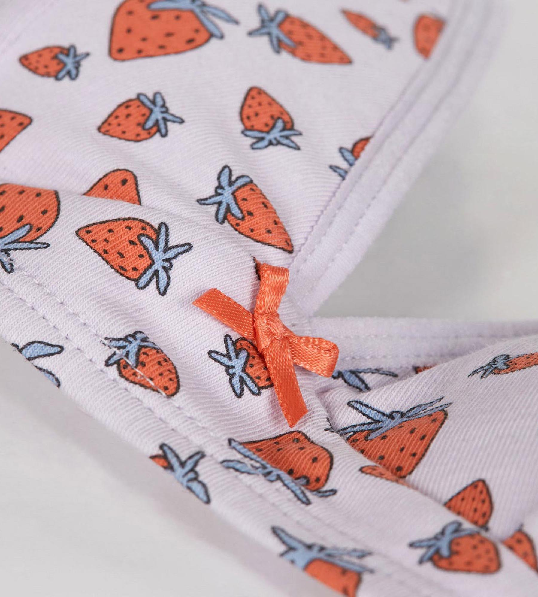 DIM Reggiseno a triangolo in cotone elasticizzato con fragole Les Pockets