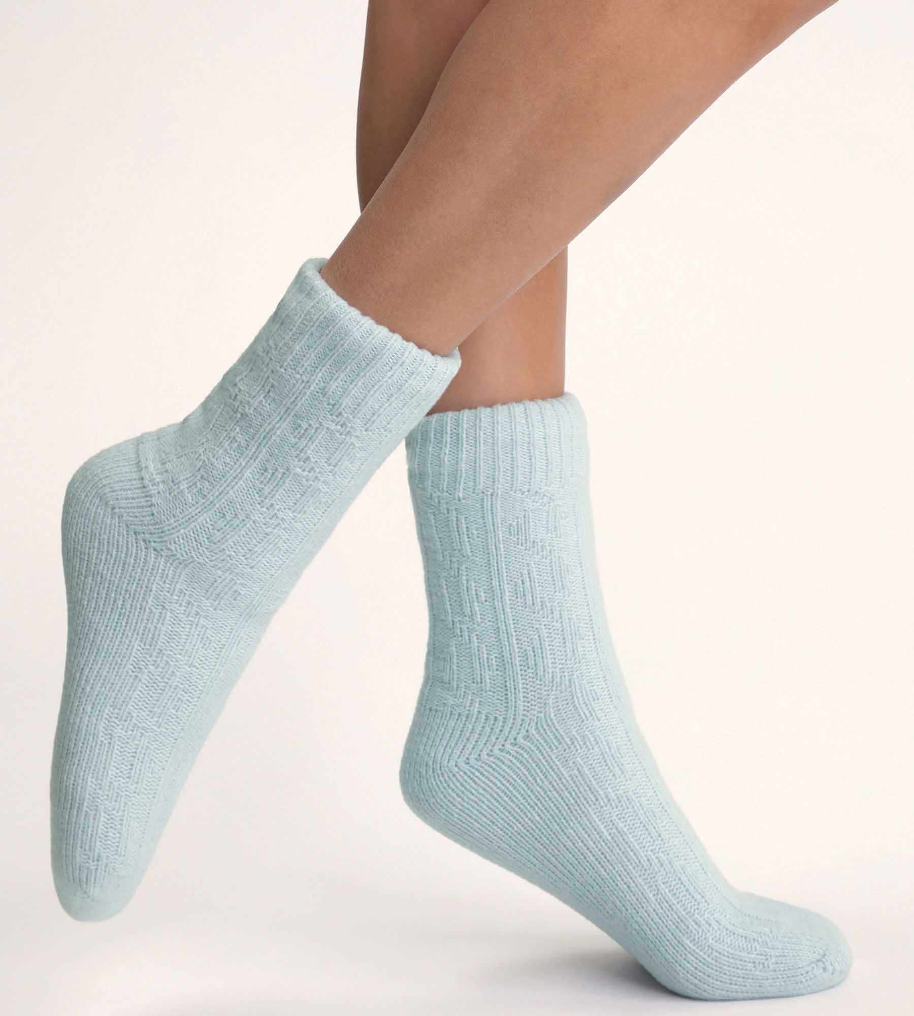 DIM Calze calde Cocoon Polaire donna blu cielo