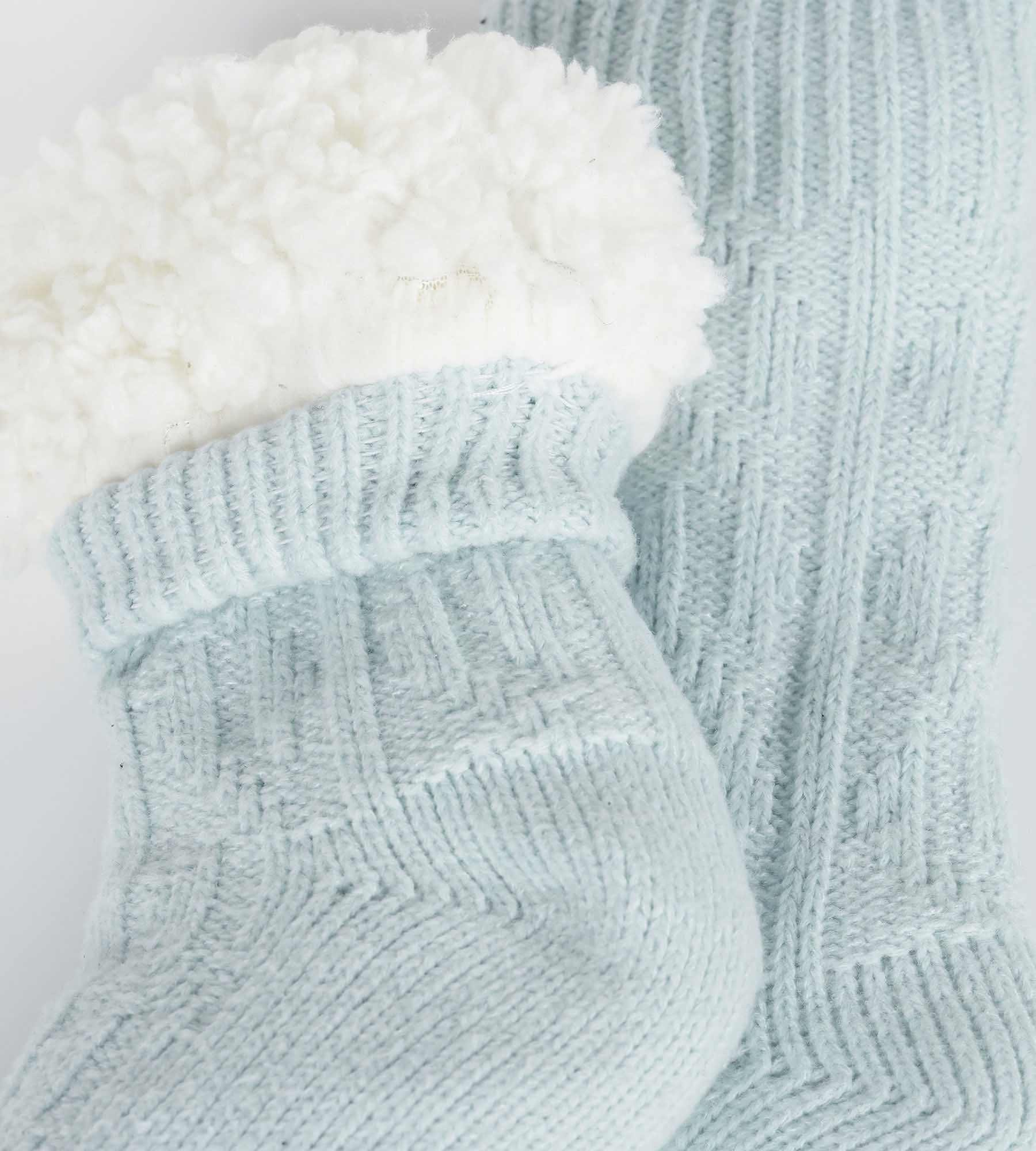 DIM Calze calde Cocoon Polaire donna blu cielo