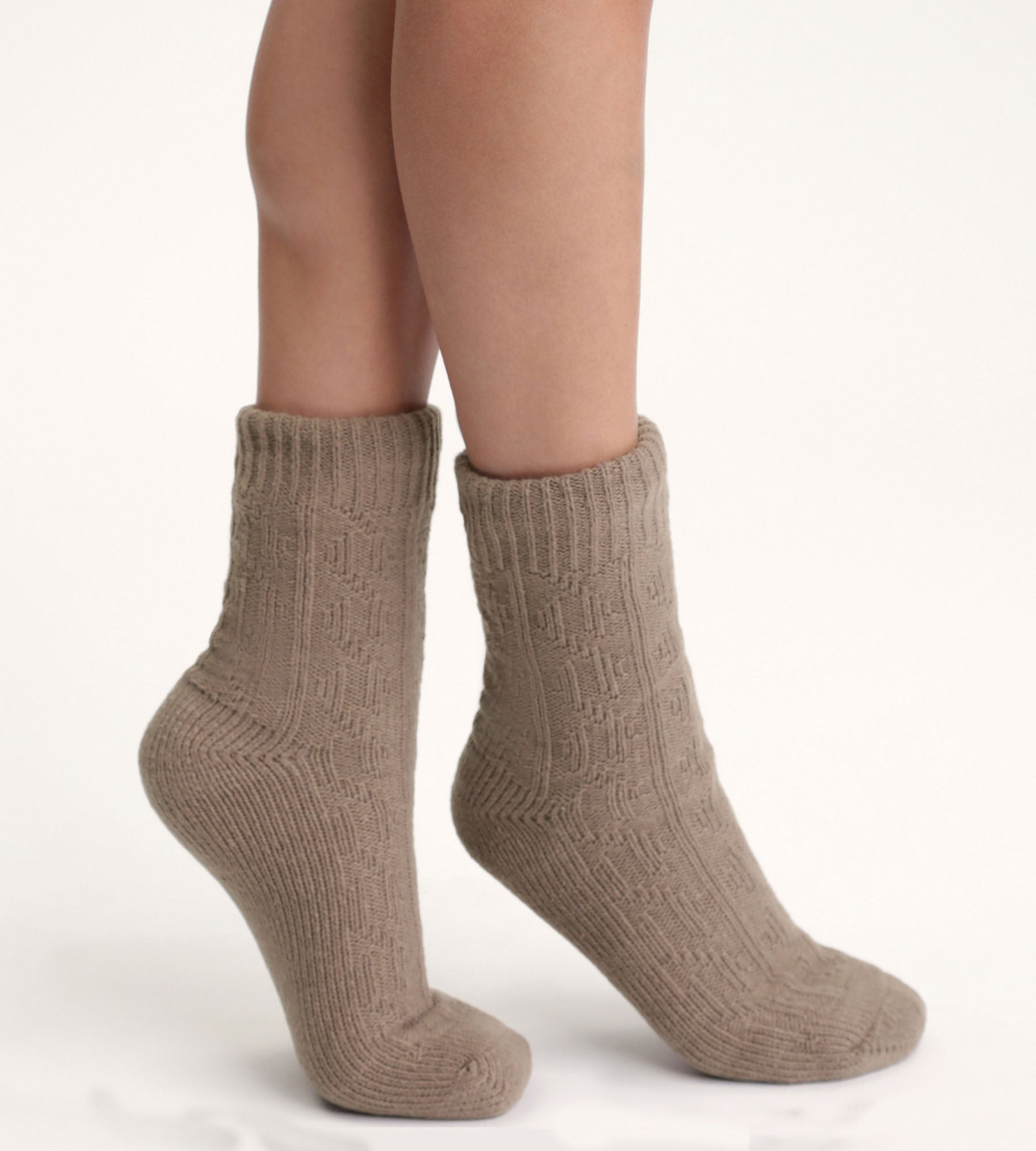 DIM Calzino caldo da donna Marrone Cocoon Polaire