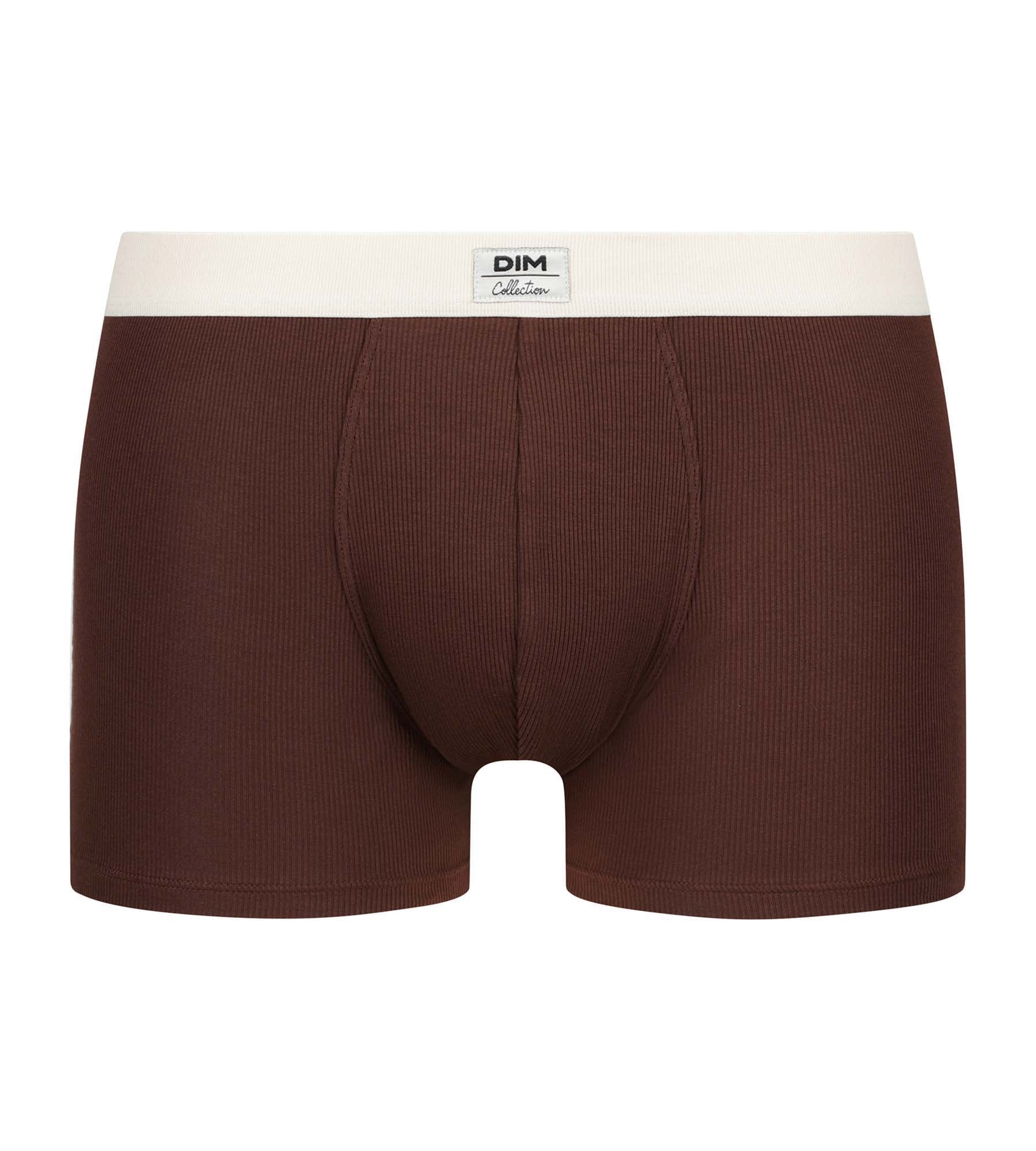 DIM Boxer uomo a costine Chocolate Dim Elegant