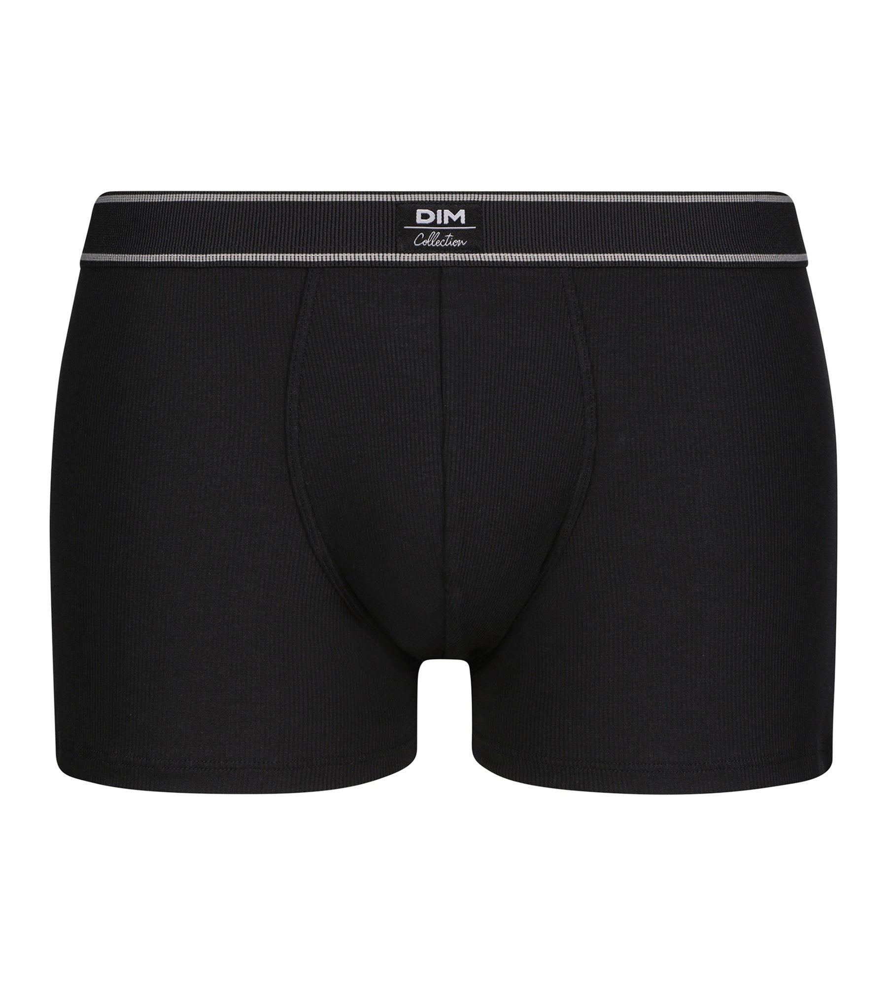 DIM Boxer uomo nero a coste in cotone modale Dim Elegant