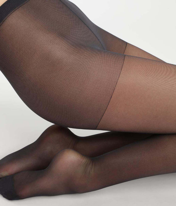 DIM Collant donna trasparente in lycra rinforzata Ultra Resist Nero