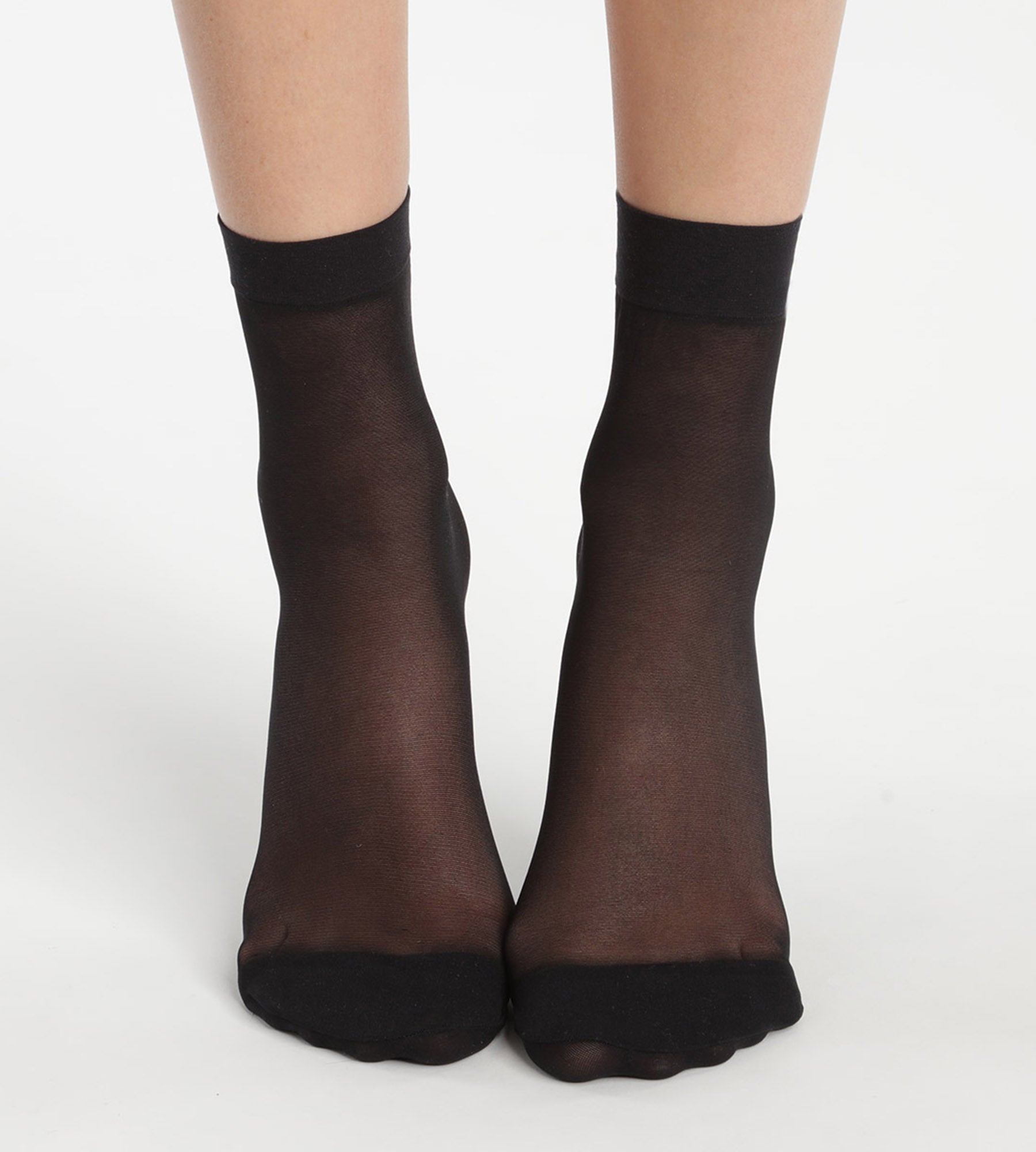 DIM Pacco da 2 paia di fantasmini in lycra rinforzata nera Ultra Resist