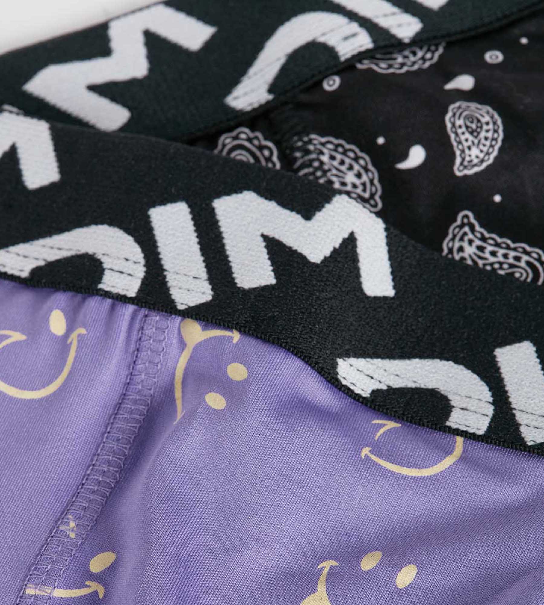 DIM Pacco da 2 boxer da ragazzo in microfibra riciclata con motivo smiley Dim Micro
